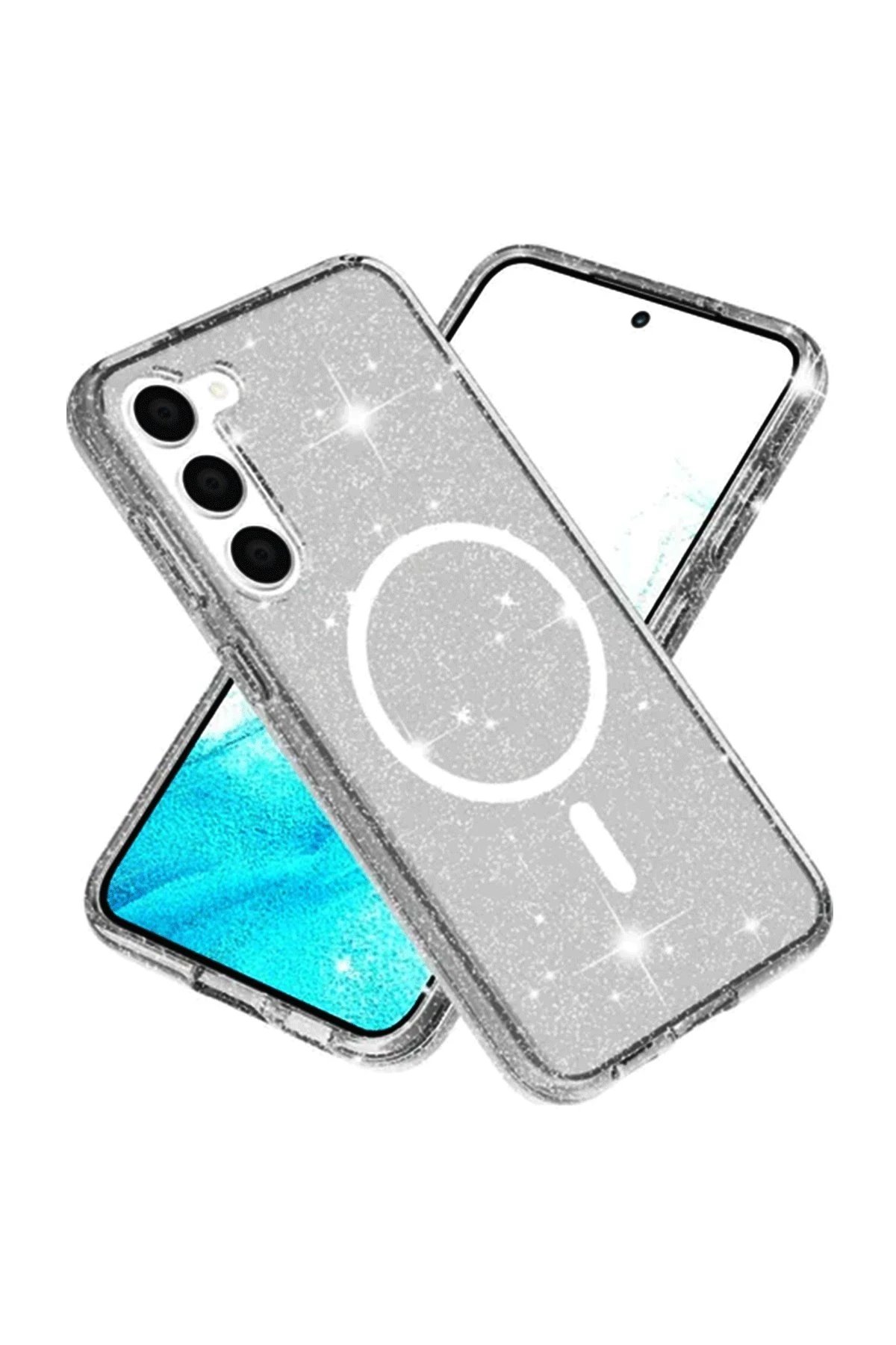 Newface Samsung Galaxy S23 FE Kılıf Glow Magsafe Kapak - Siyah