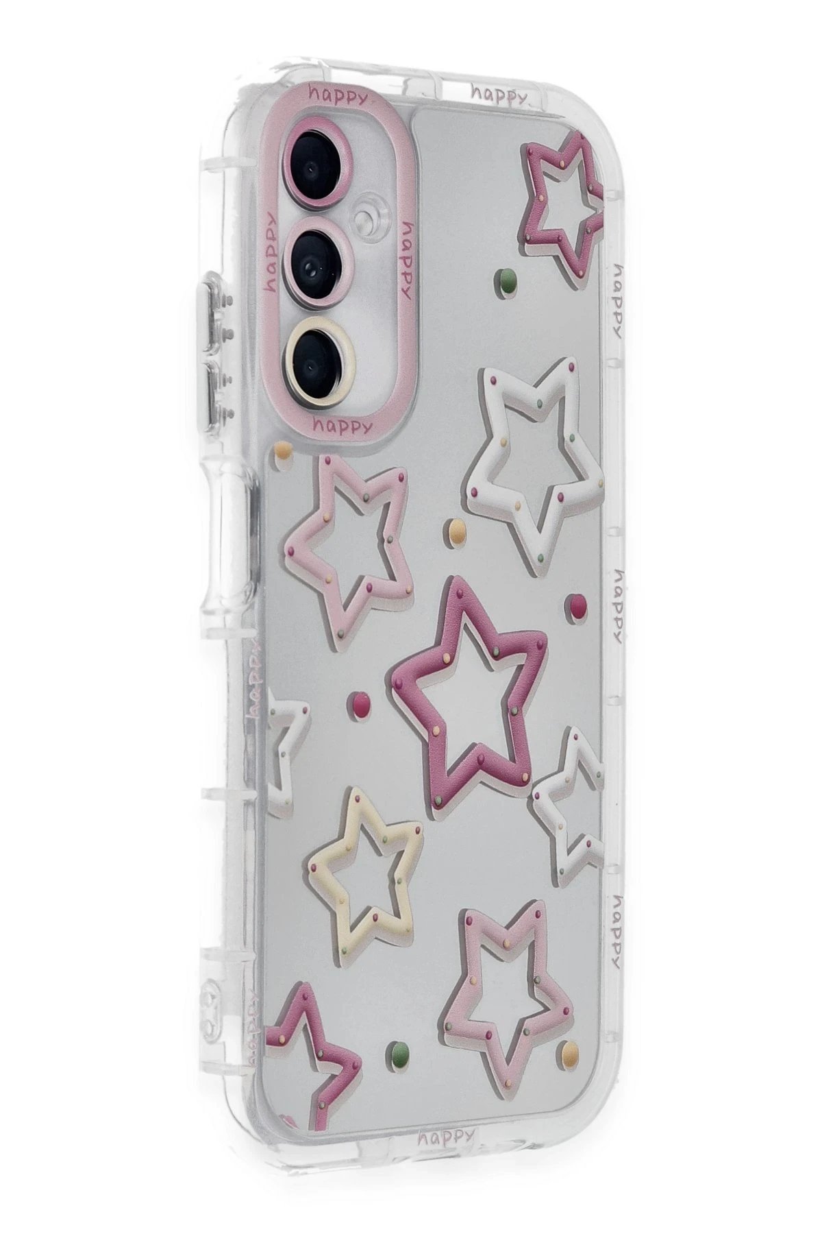 Newface Samsung Galaxy A15 4G Kılıf Reflexion Desenli Kapak - Desen 3