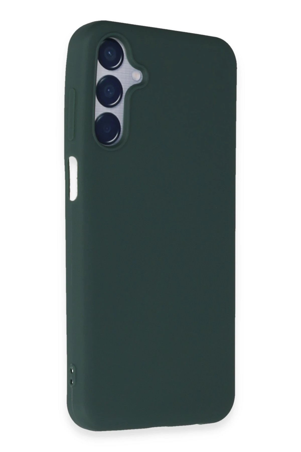 Newface Samsung Galaxy M15 Kılıf First Silikon - Koyu Yeşil