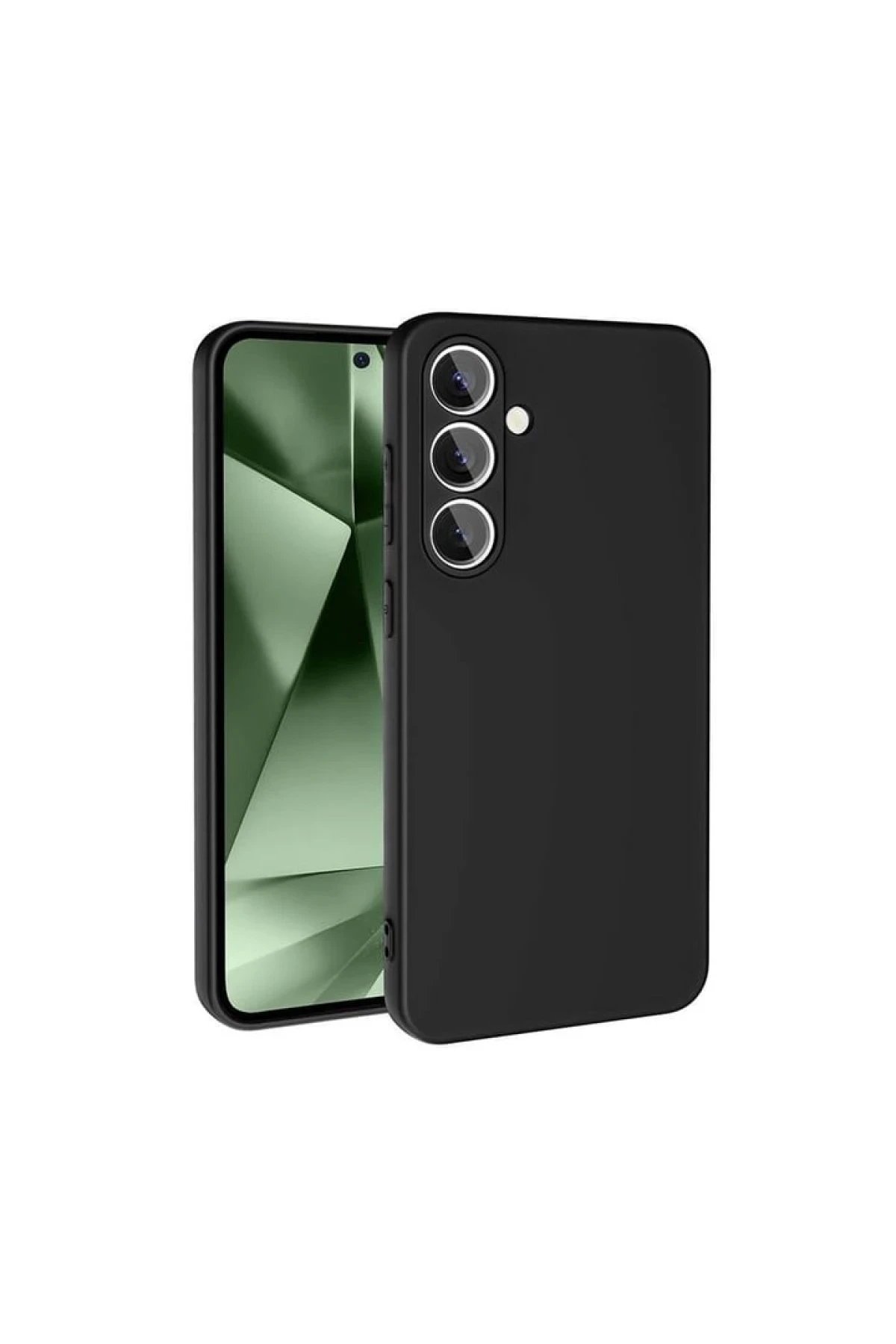 Newface Samsung Galaxy S24 FE Kılıf Nano içi Kadife Silikon - Siyah