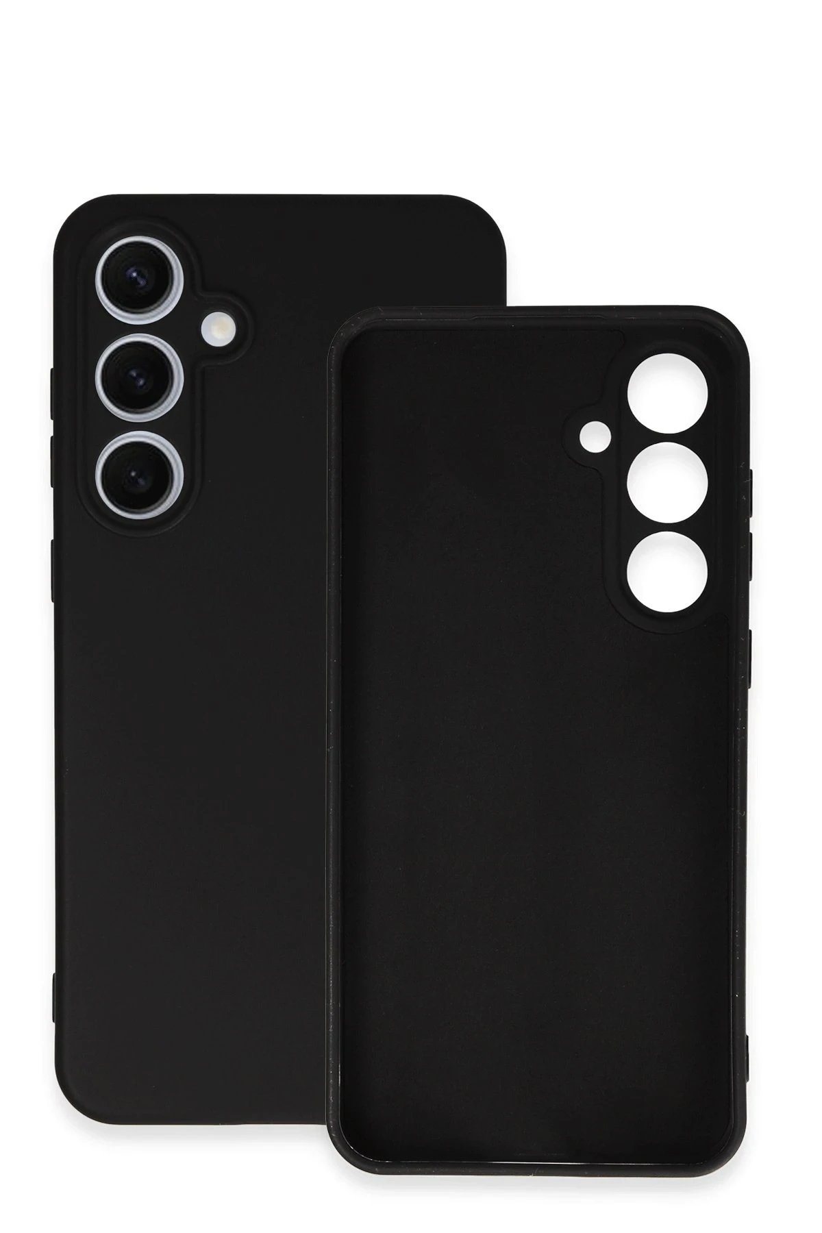 Newface Samsung Galaxy S24 FE Kılıf Nano içi Kadife Silikon - Siyah