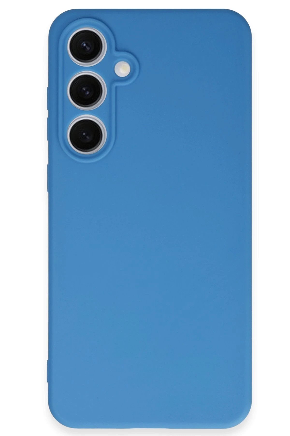 Newface Samsung Galaxy S24 FE Kılıf Nano içi Kadife Silikon - Mavi