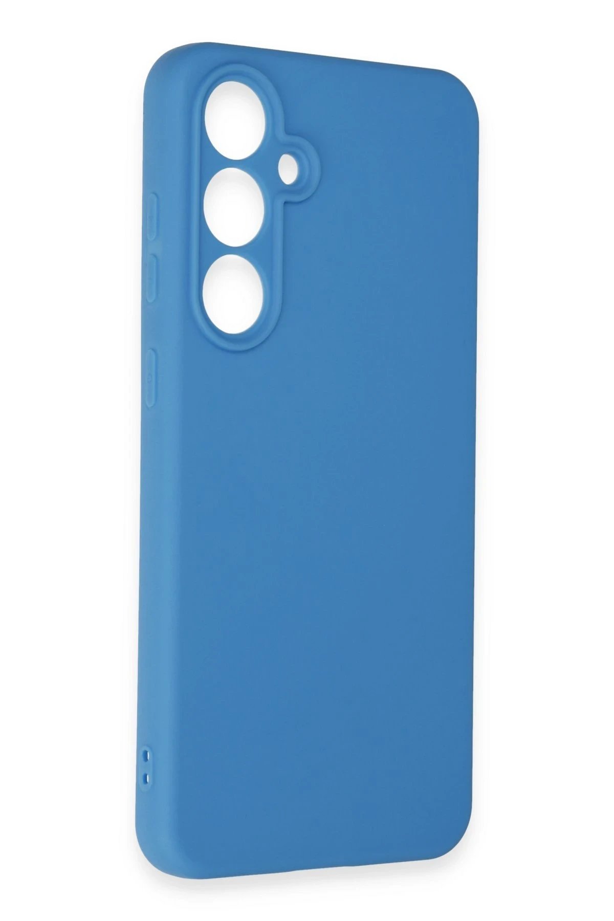 Newface Samsung Galaxy S24 FE Kılıf Nano içi Kadife Silikon - Mavi