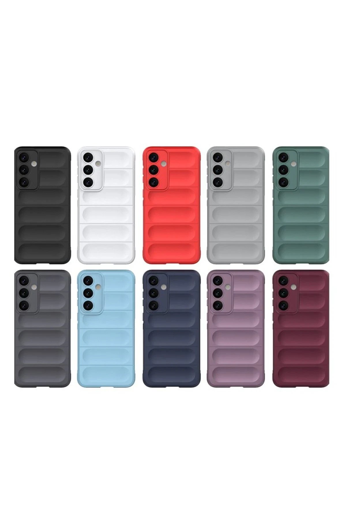 Newface Samsung Galaxy S24 FE Kılıf Optimum Silikon - Kırmızı