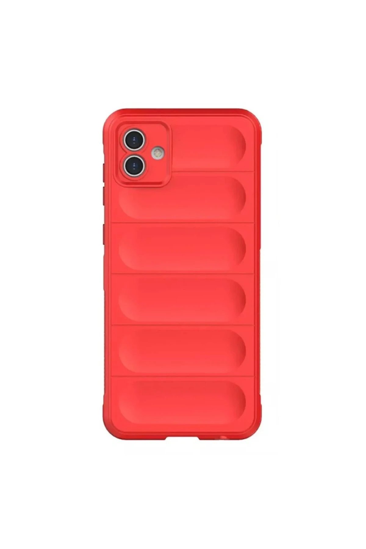 Newface Samsung Galaxy A06 Kılıf Optimum Silikon - Kırmızı