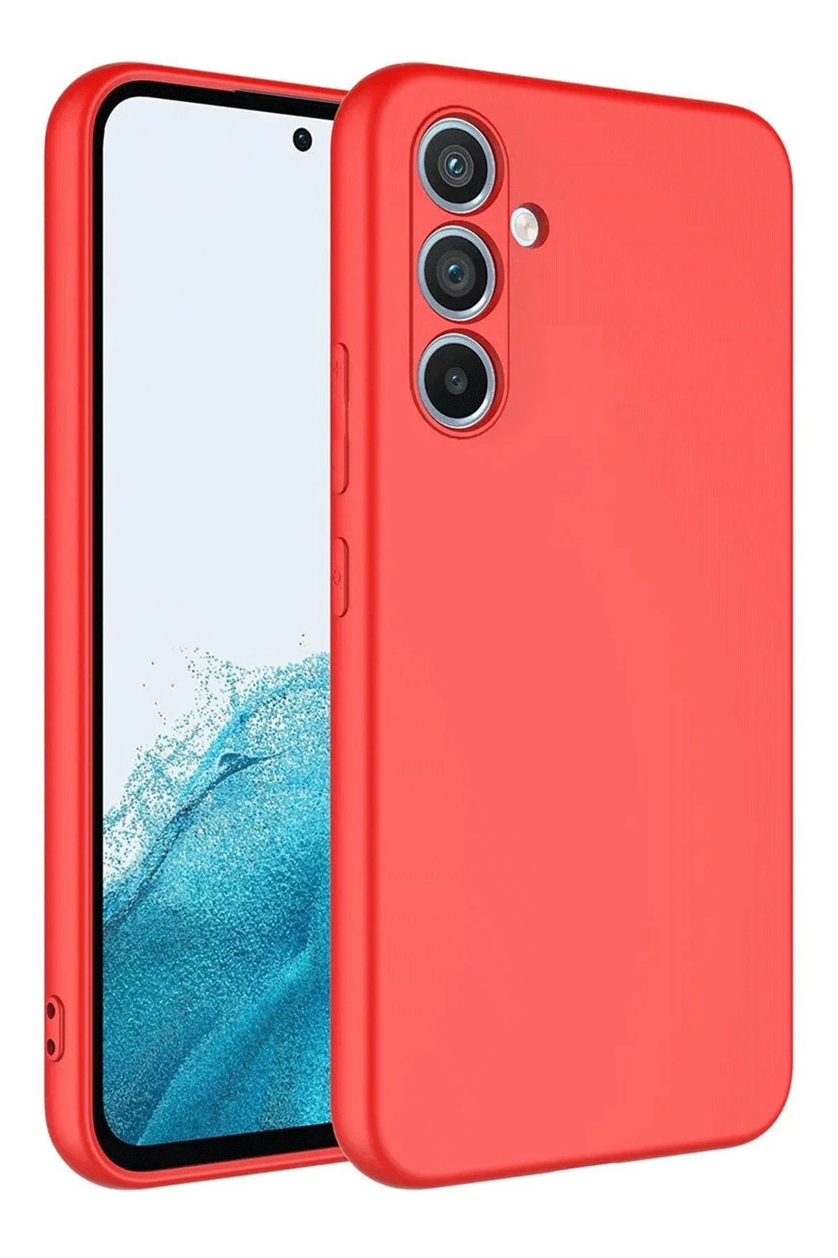 Newface Samsung Galaxy A16 5G Kılıf First Silikon - Kırmızı