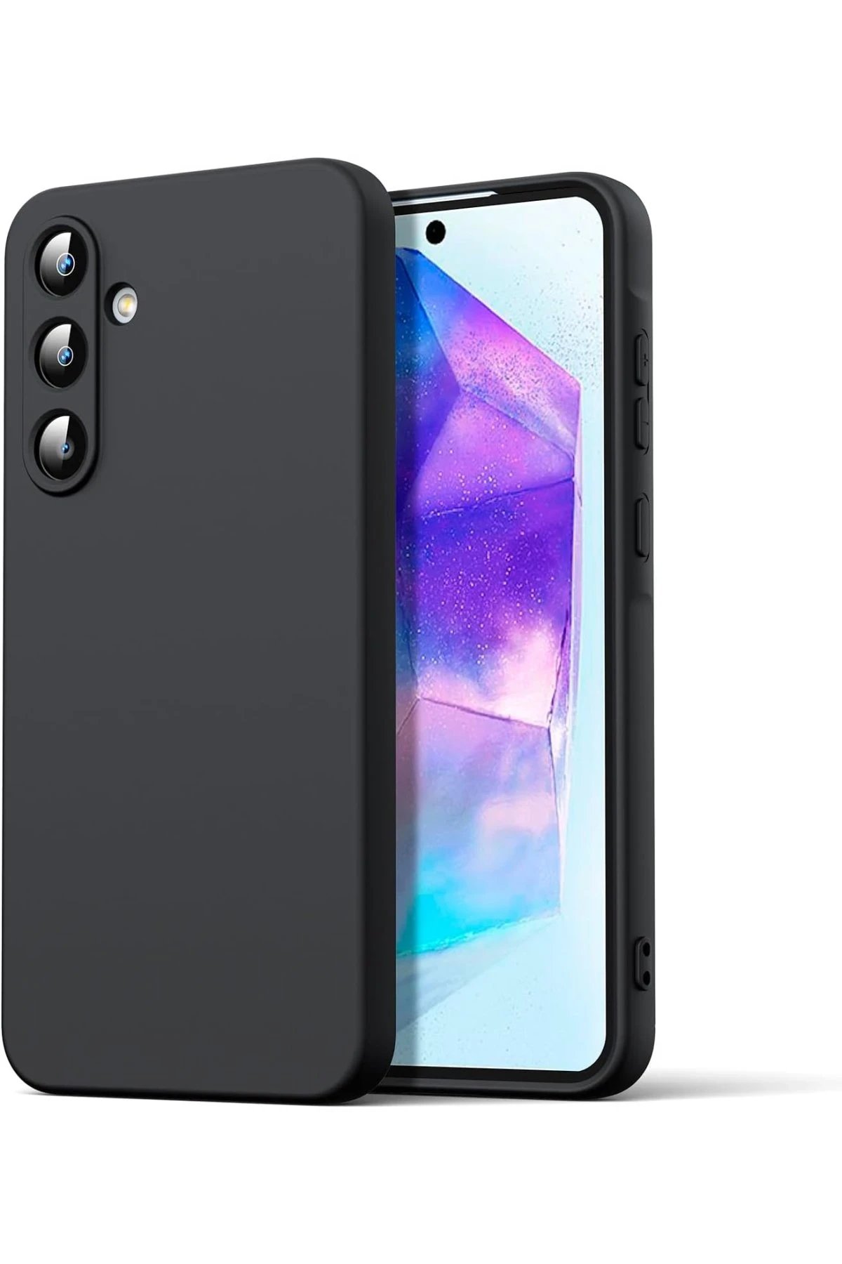 Newface Samsung Galaxy A16 5G Kılıf Nano içi Kadife Silikon - Siyah