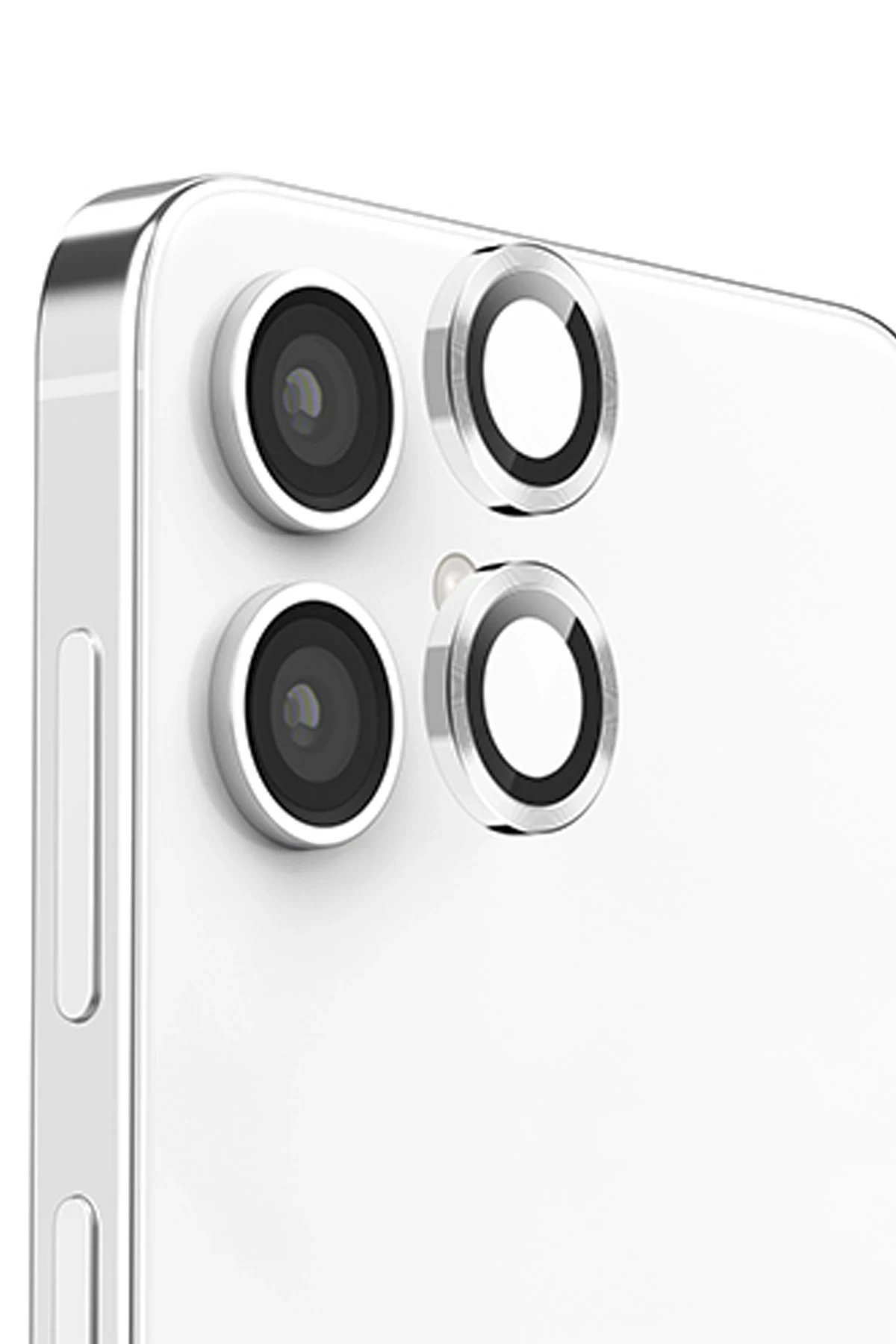 Newface Samsung Galaxy A06 Raze Metal Kamera Lens - Gümüş