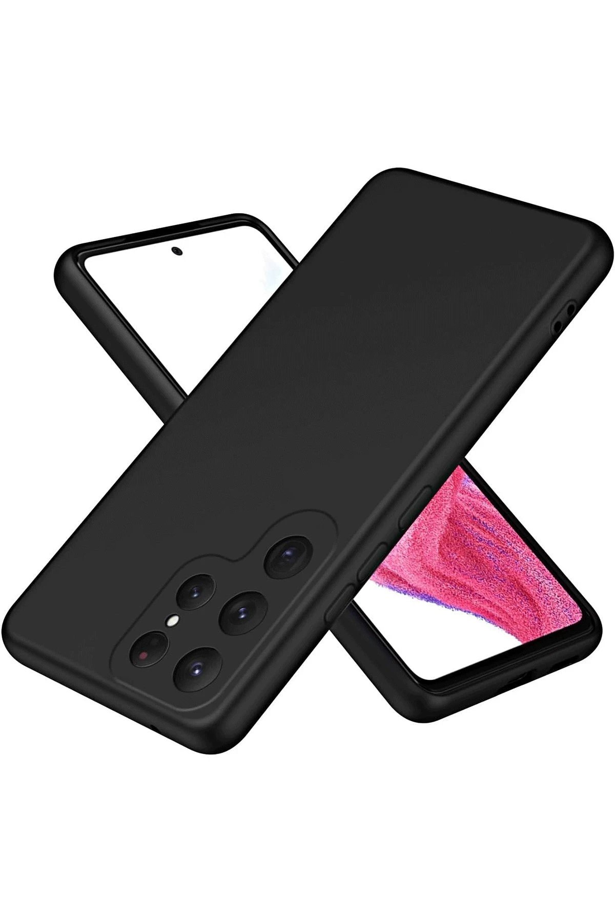 Newface Samsung Galaxy S25 Ultra Kılıf First Silikon - Siyah