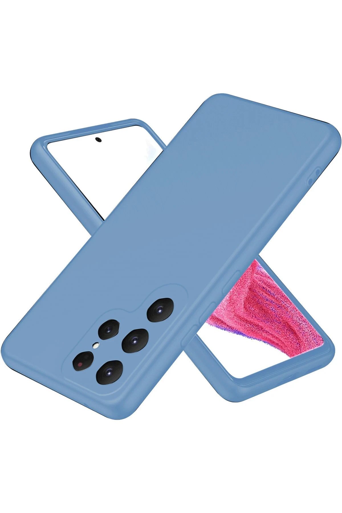 Newface Samsung Galaxy S25 Ultra Kılıf First Silikon - Mavi