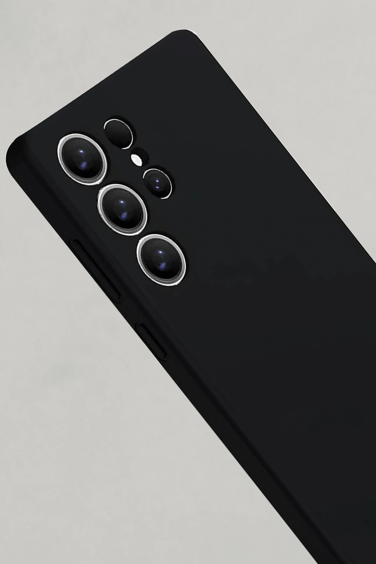 Newface Samsung Galaxy S25 Ultra Kılıf Nano içi Kadife Silikon - Siyah