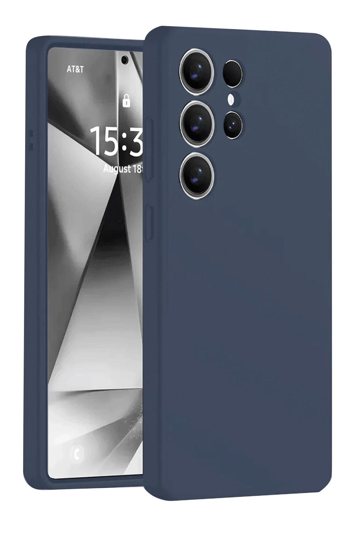 Newface Samsung Galaxy S25 Ultra Kılıf Nano içi Kadife Silikon - Lacivert