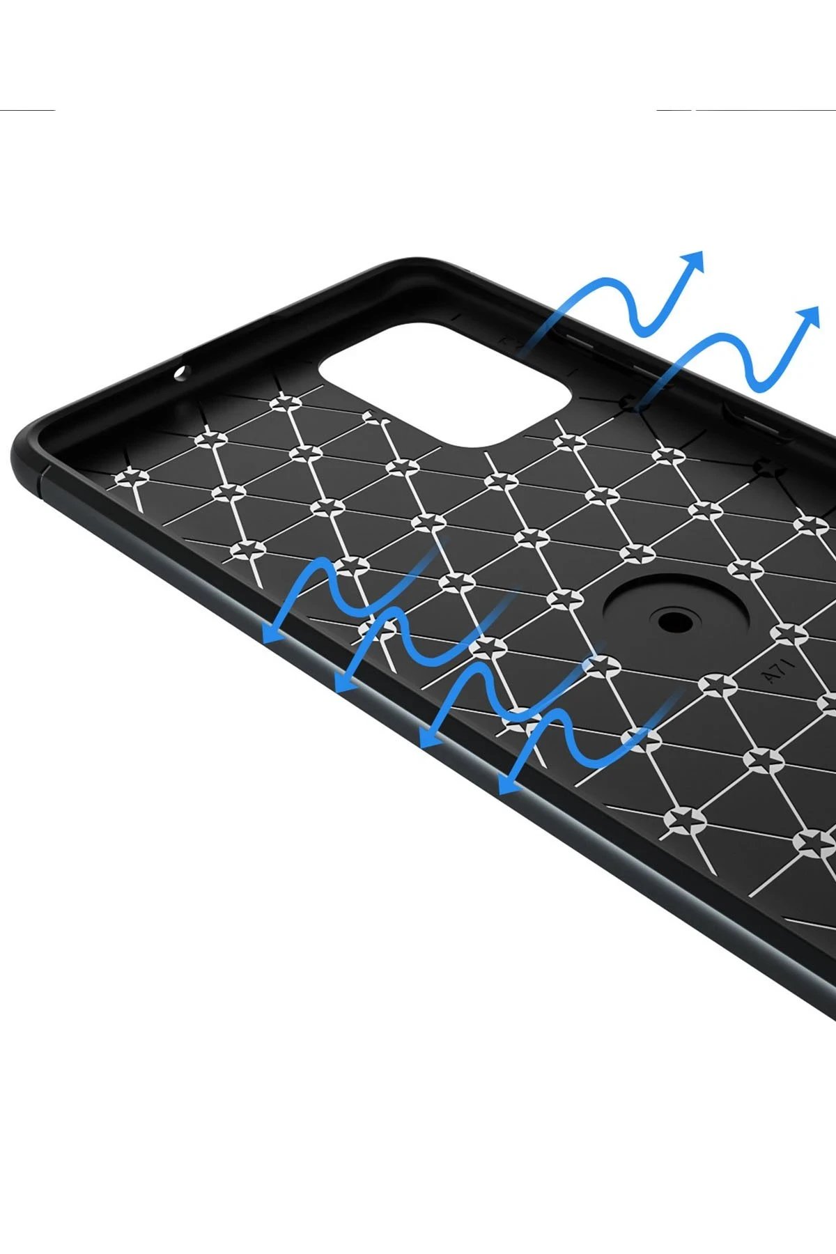 Newface Samsung Galaxy M31S Kılıf Range Yüzüklü Silikon - Mavi