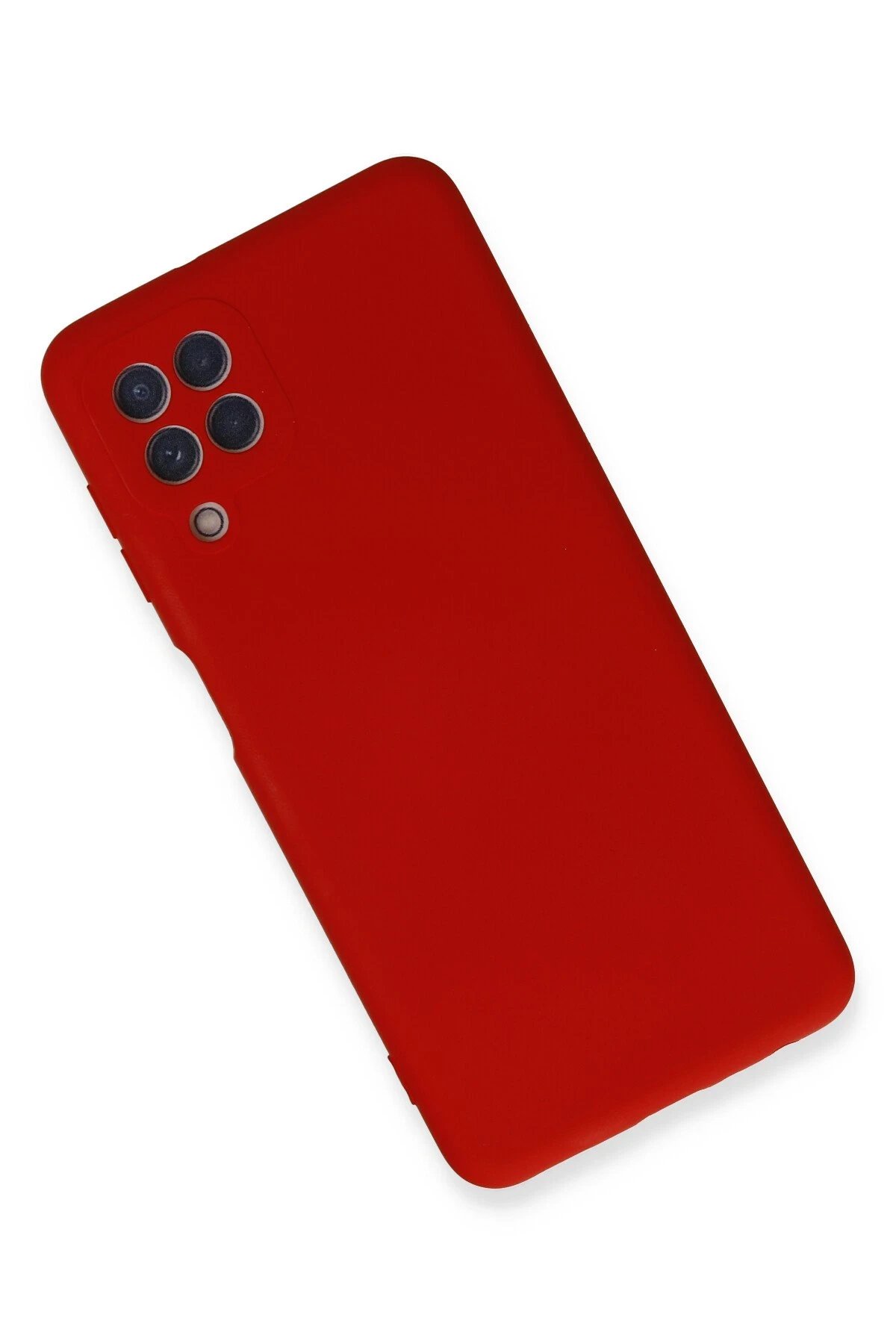 Newface Samsung Galaxy A22 Kılıf Nano içi Kadife Silikon - Kırmızı