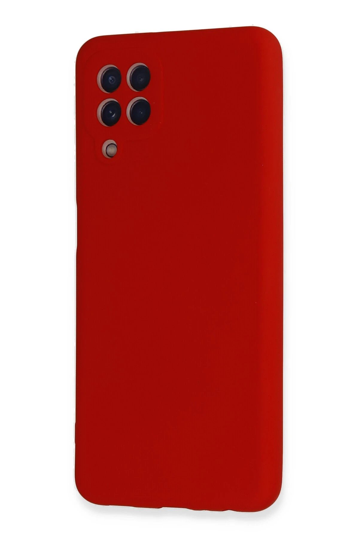 Newface Samsung Galaxy A22 Kılıf Nano içi Kadife Silikon - Kırmızı