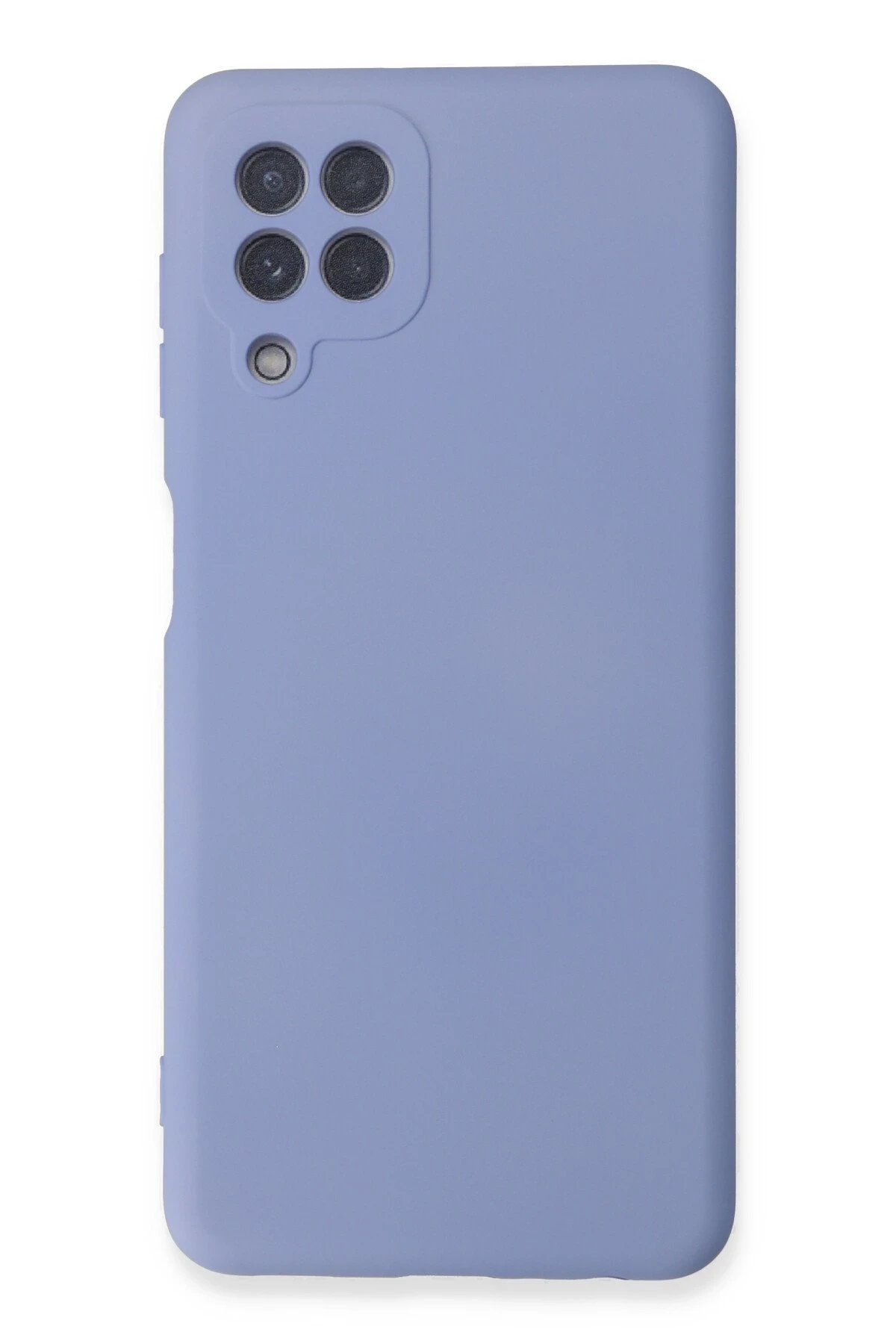 Newface Samsung Galaxy A22 Kılıf Nano içi Kadife Silikon - Lila