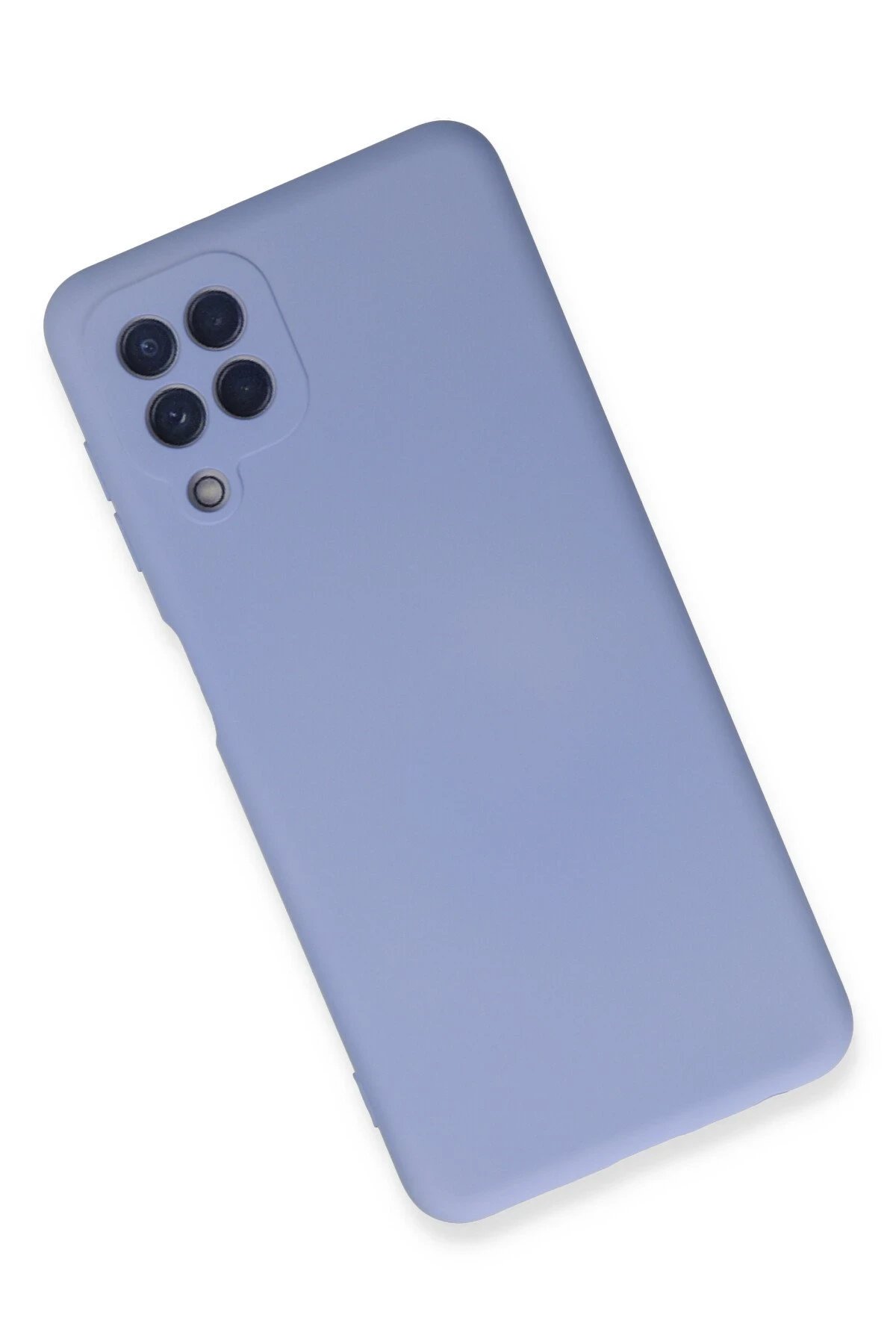 Newface Samsung Galaxy A22 Kılıf Nano içi Kadife Silikon - Lila