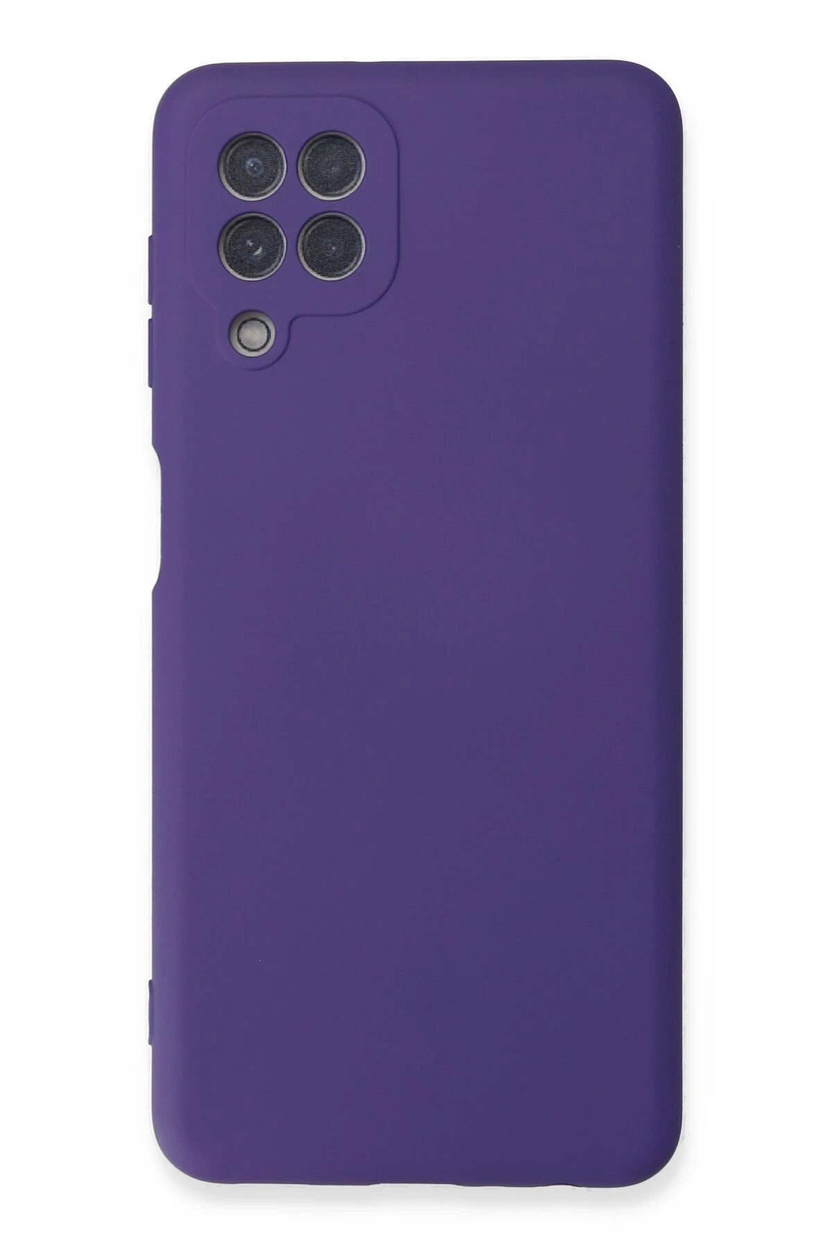 Newface Samsung Galaxy A22 Kılıf Nano içi Kadife Silikon - Mor