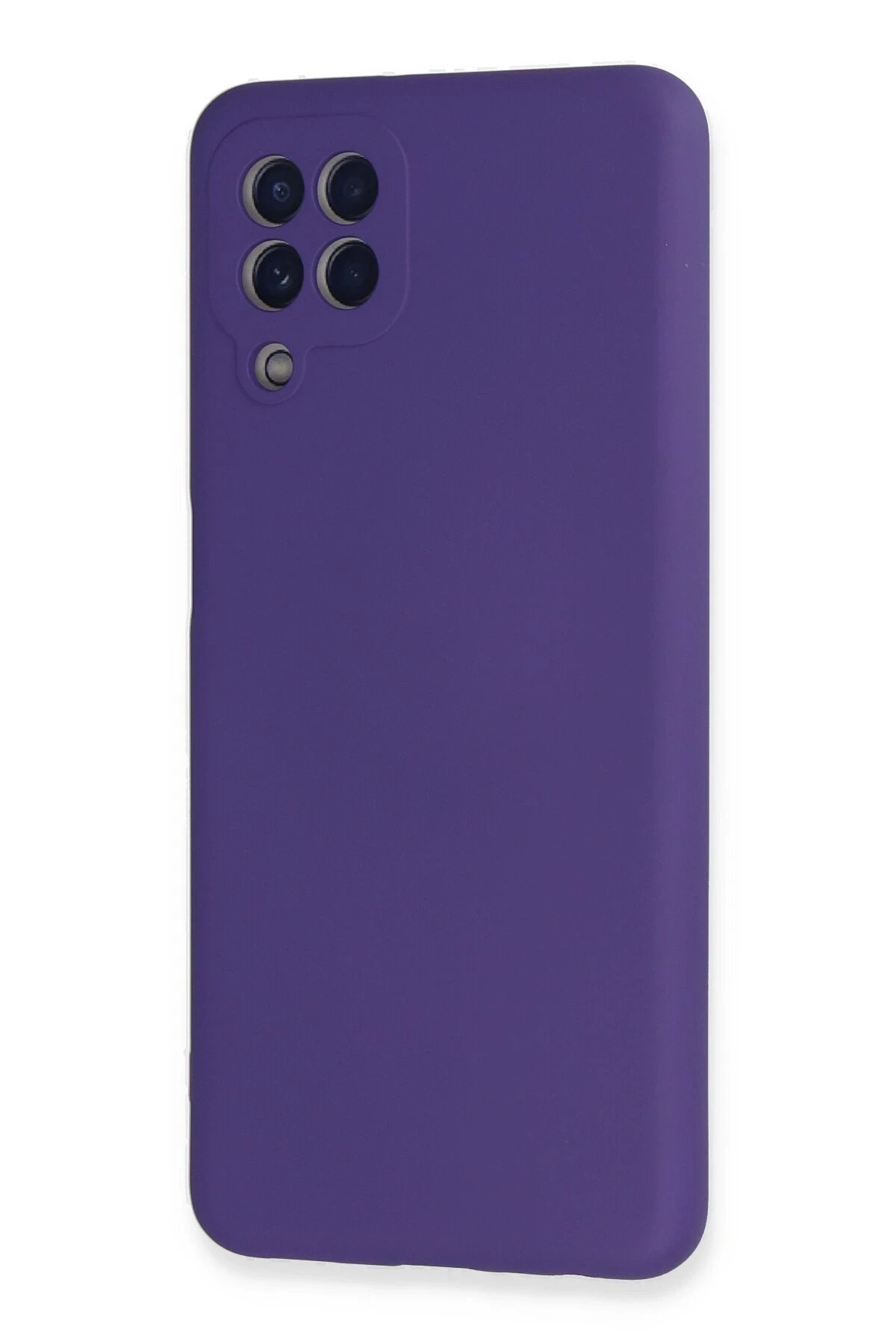 Newface Samsung Galaxy A22 Kılıf Nano içi Kadife Silikon - Mor