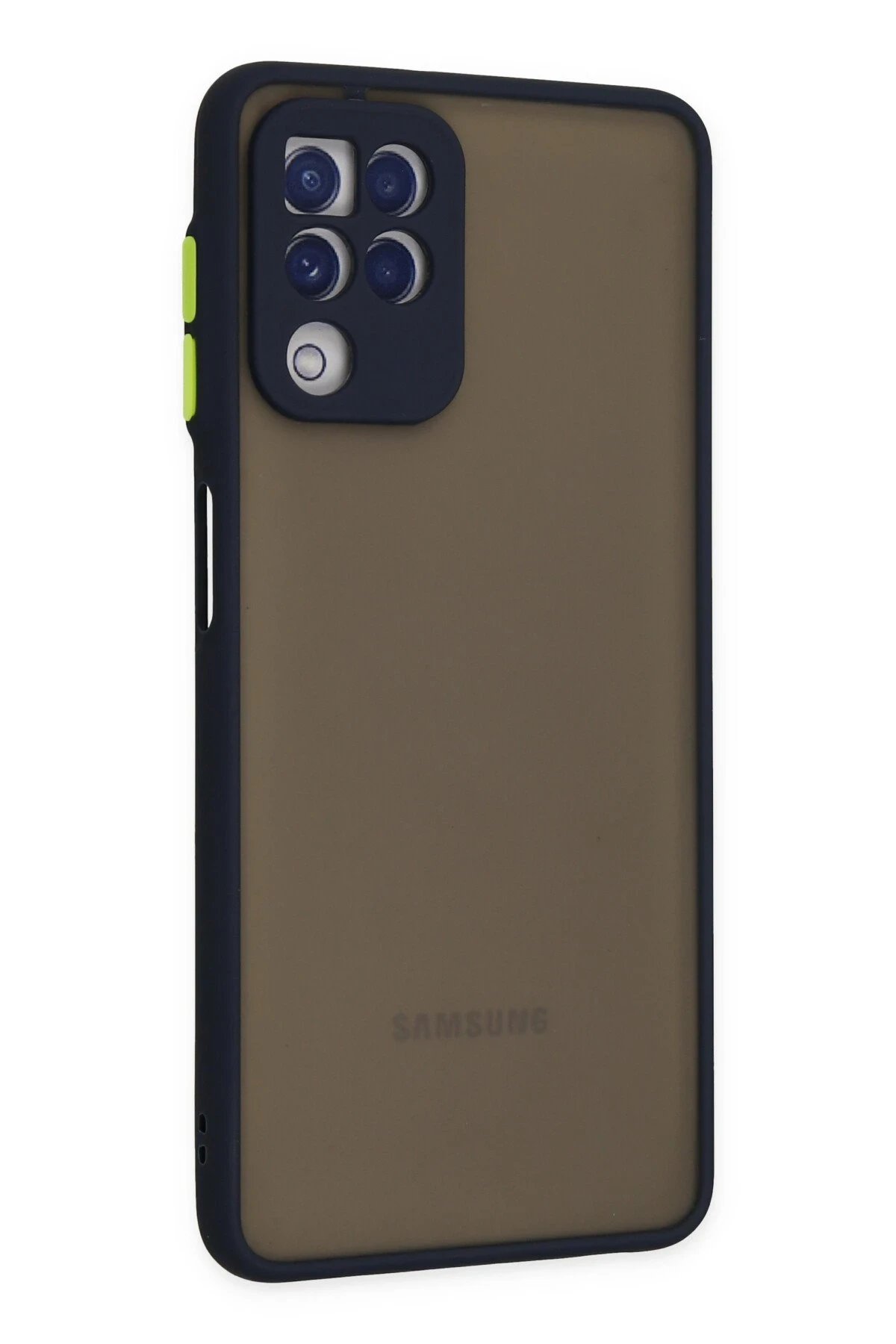 Newface Samsung Galaxy A22 Kılıf Montreal Silikon Kapak - Lacivert