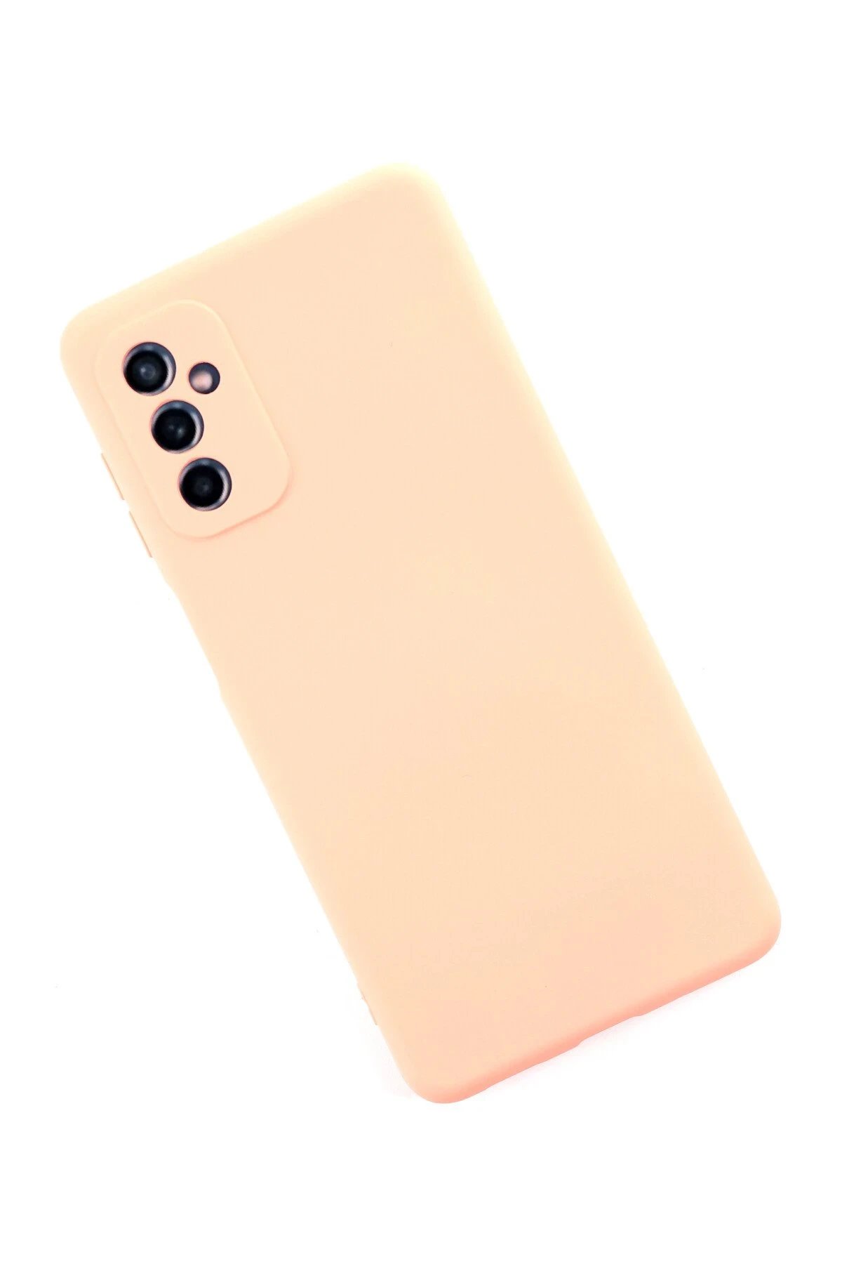 Newface Samsung Galaxy M52 5G Kılıf Nano içi Kadife Silikon - Pudra