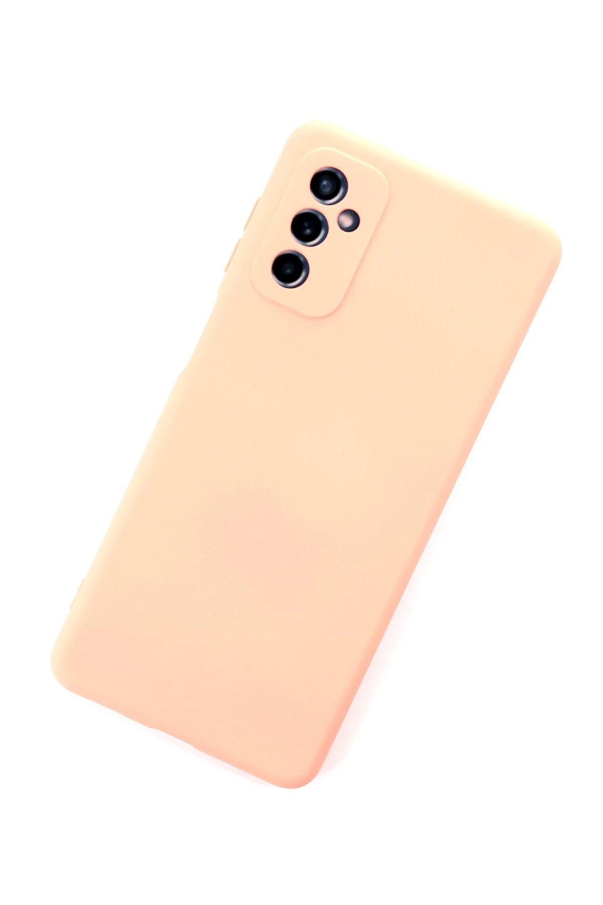 Newface Samsung Galaxy M52 5G Kılıf Nano içi Kadife Silikon - Pudra