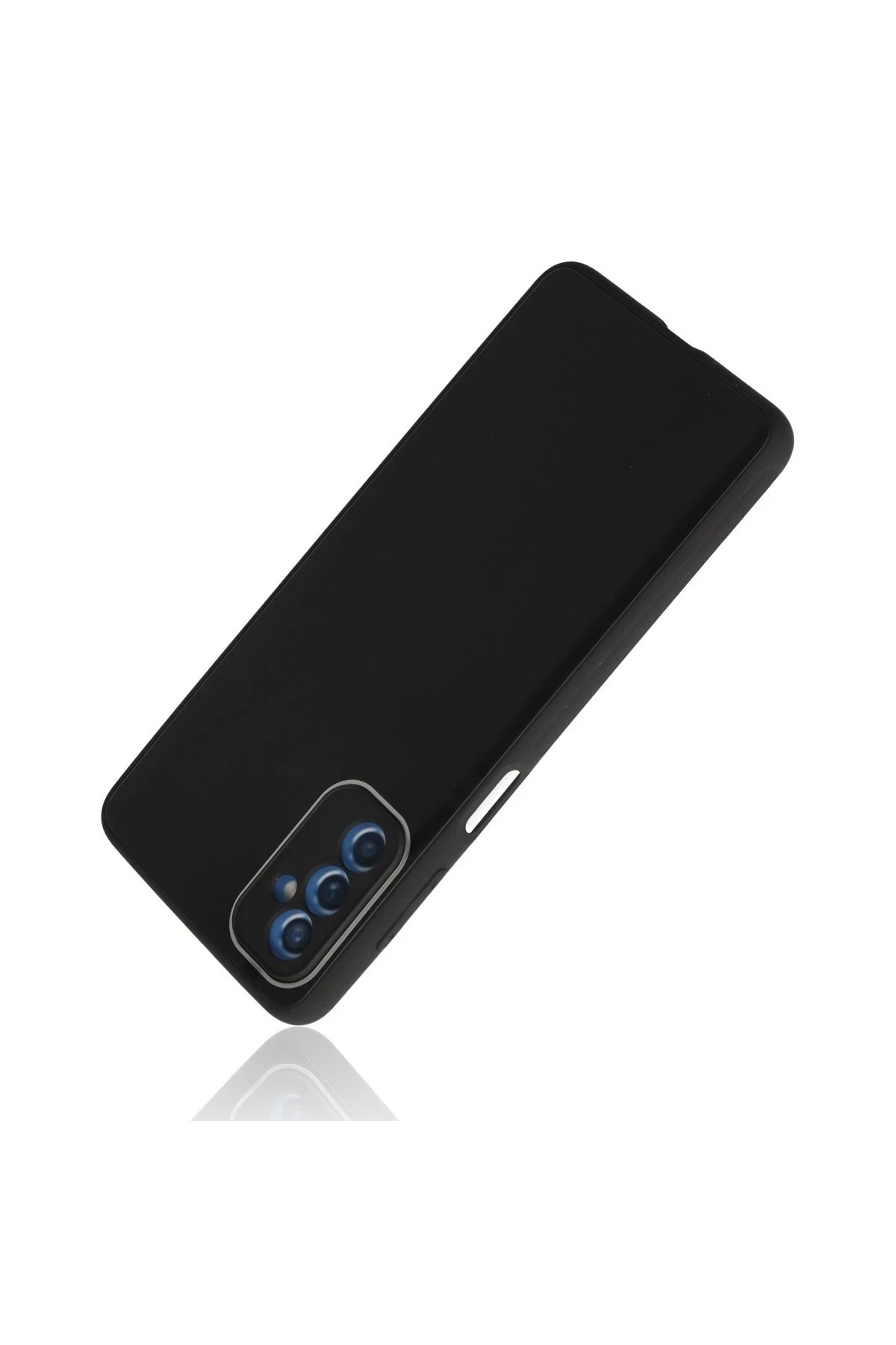 Newface Samsung Galaxy M52 5G Kılıf Glass Kapak - Siyah