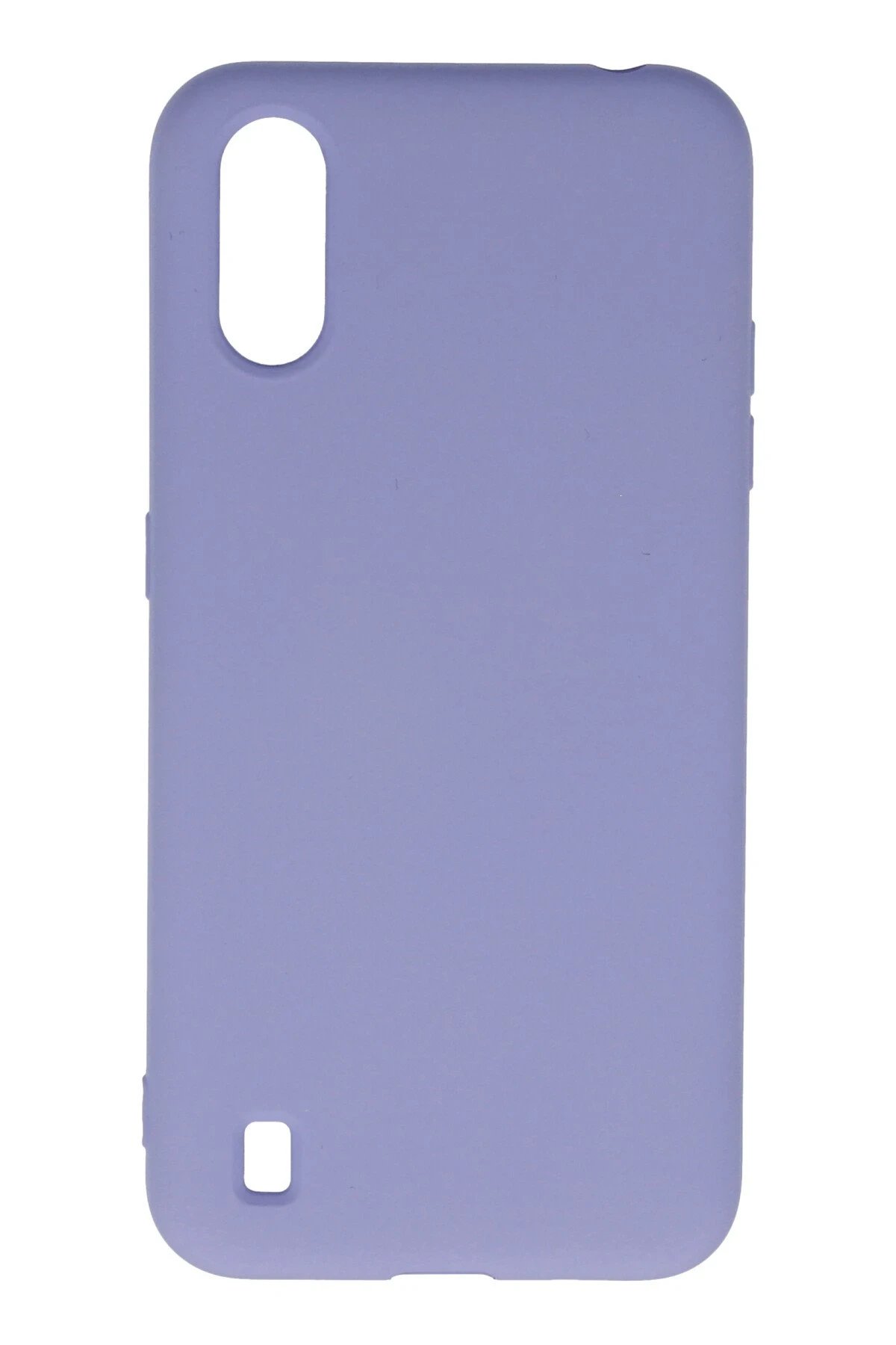 Newface Samsung Galaxy A01 Kılıf Nano içi Kadife Silikon - Lila