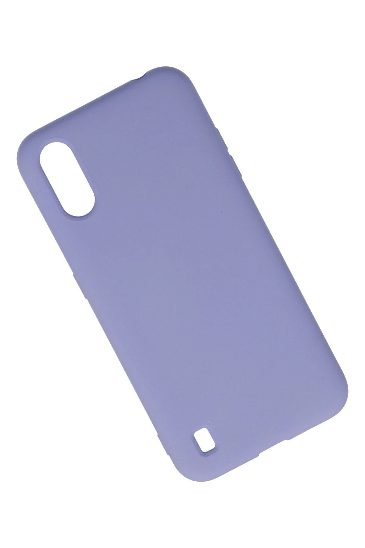 Newface Samsung Galaxy A01 Kılıf Nano içi Kadife Silikon - Lila