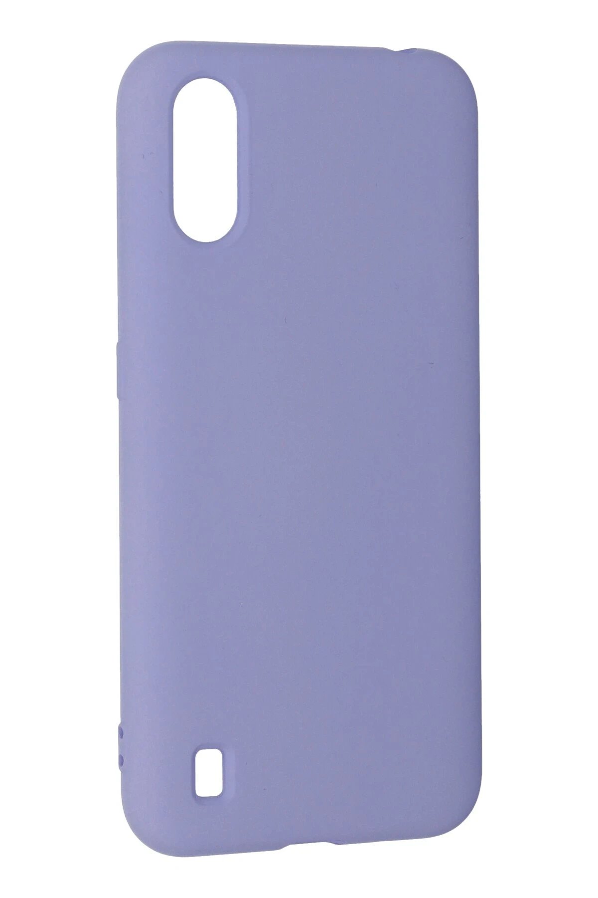 Newface Samsung Galaxy A01 Kılıf Nano içi Kadife Silikon - Lila