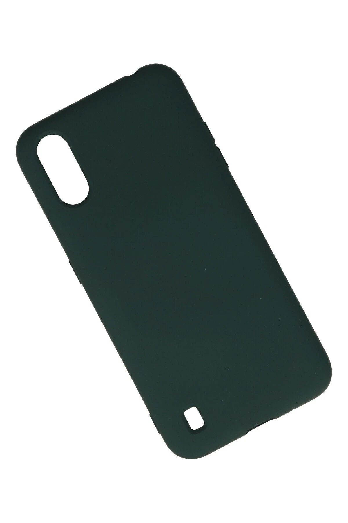 Newface Samsung Galaxy A01 Kılıf Nano içi Kadife Silikon - Koyu Yeşil