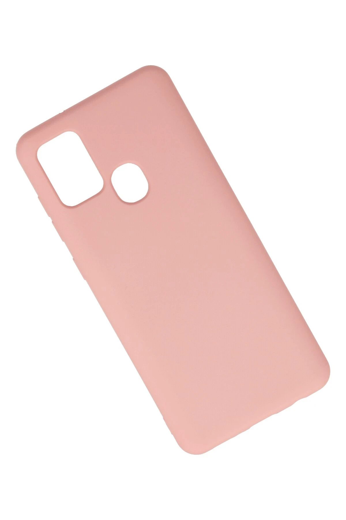 Newface Samsung Galaxy A21S Kılıf Nano içi Kadife Silikon - Pudra