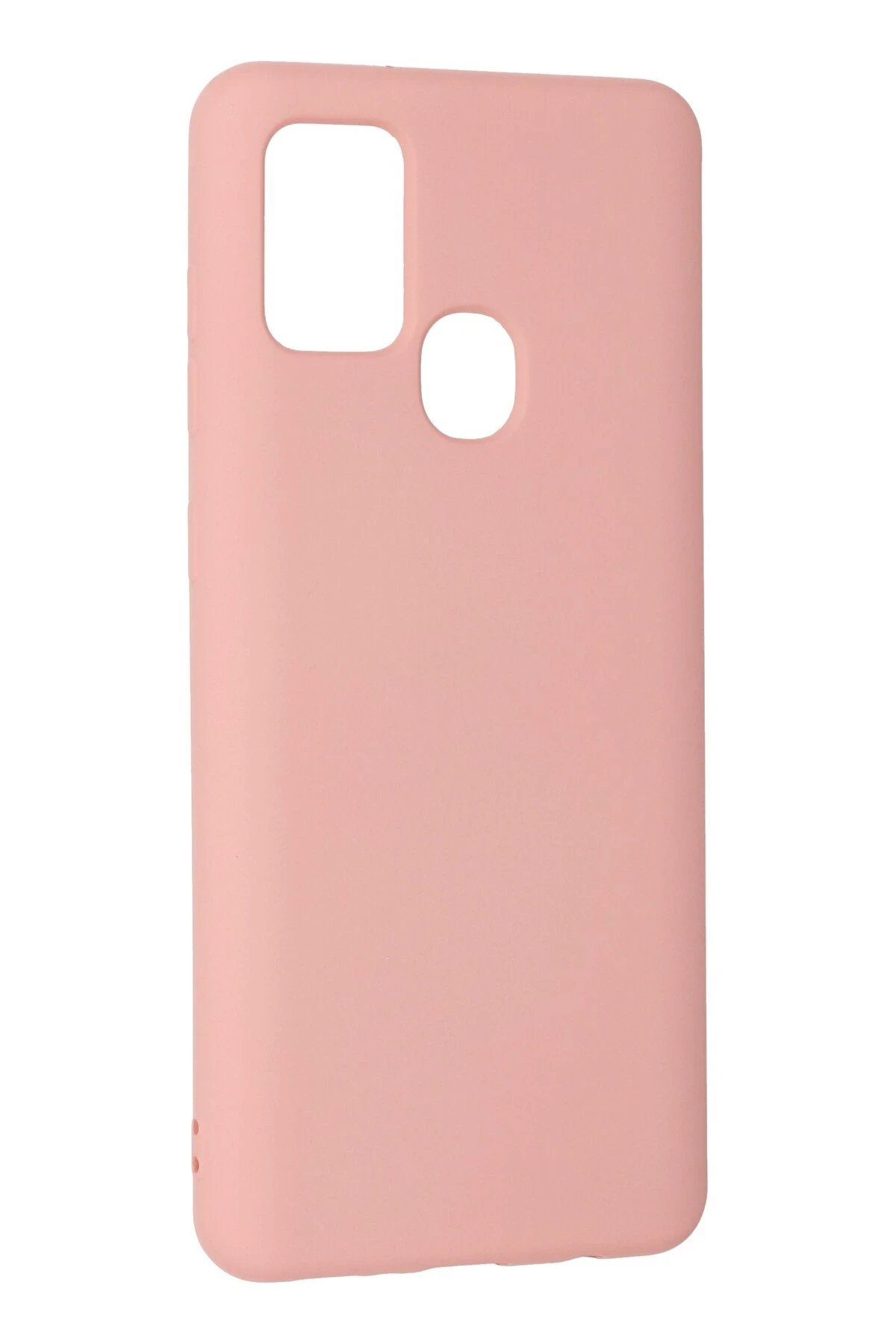 Newface Samsung Galaxy A21S Kılıf Nano içi Kadife Silikon - Pudra