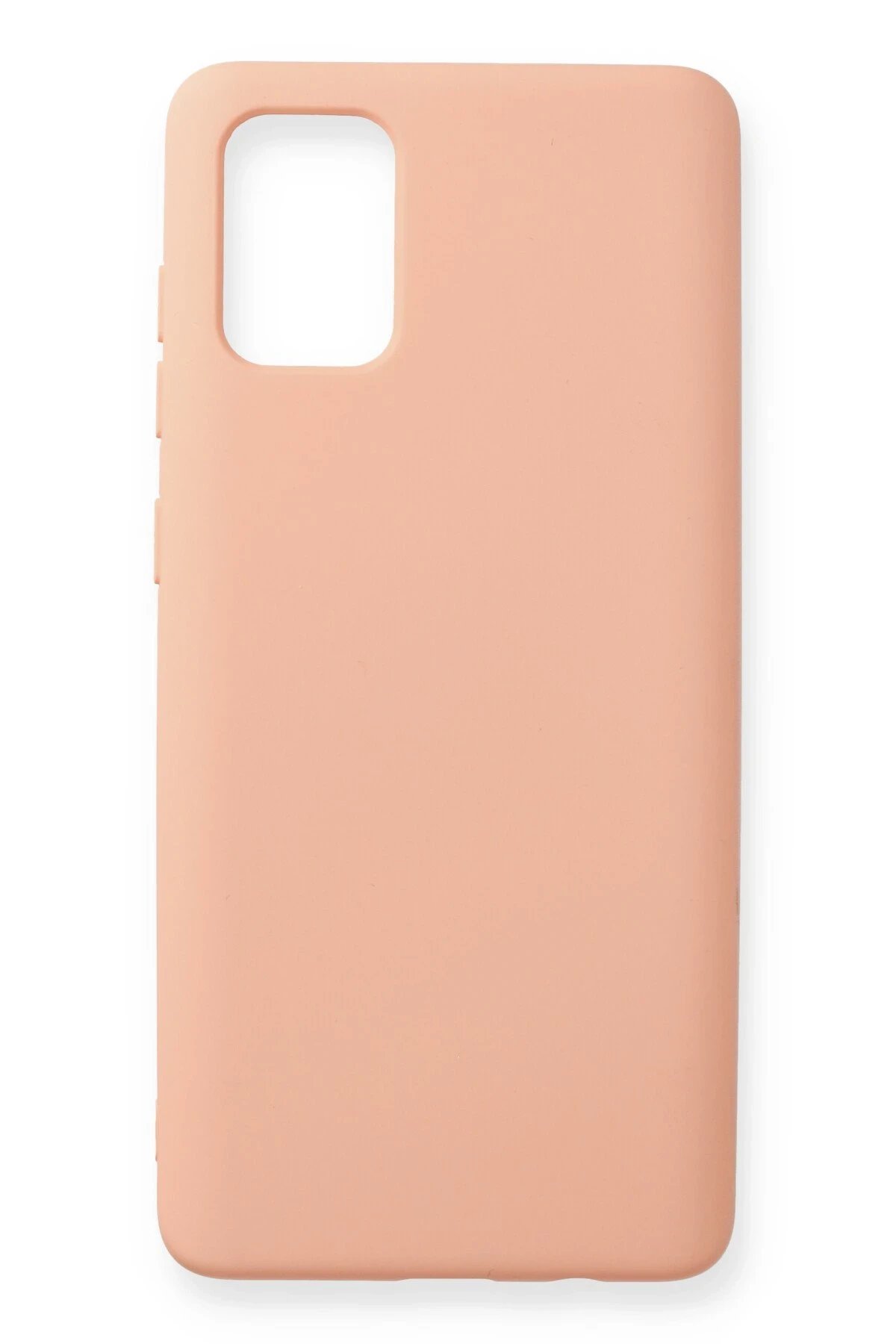 Newface Samsung Galaxy A71 Kılıf Nano içi Kadife Silikon - Pudra