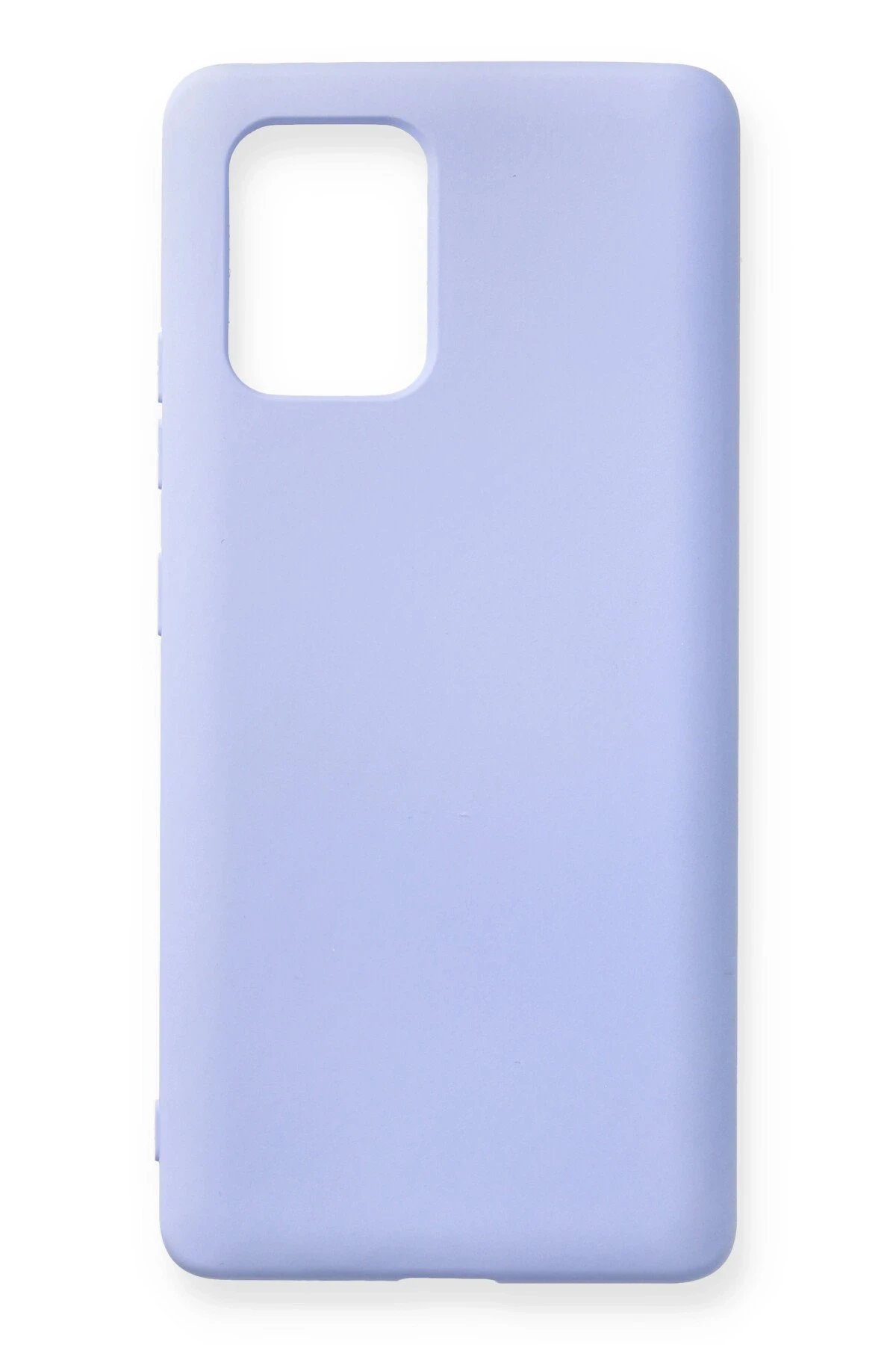 Newface Samsung Galaxy A91 / S10 Lite Kılıf Nano içi Kadife Silikon - Lila