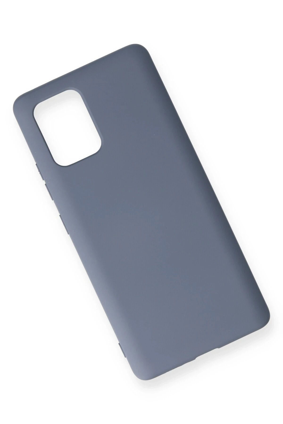 Newface Samsung Galaxy A91 / S10 Lite Kılıf Nano içi Kadife Silikon - Gri