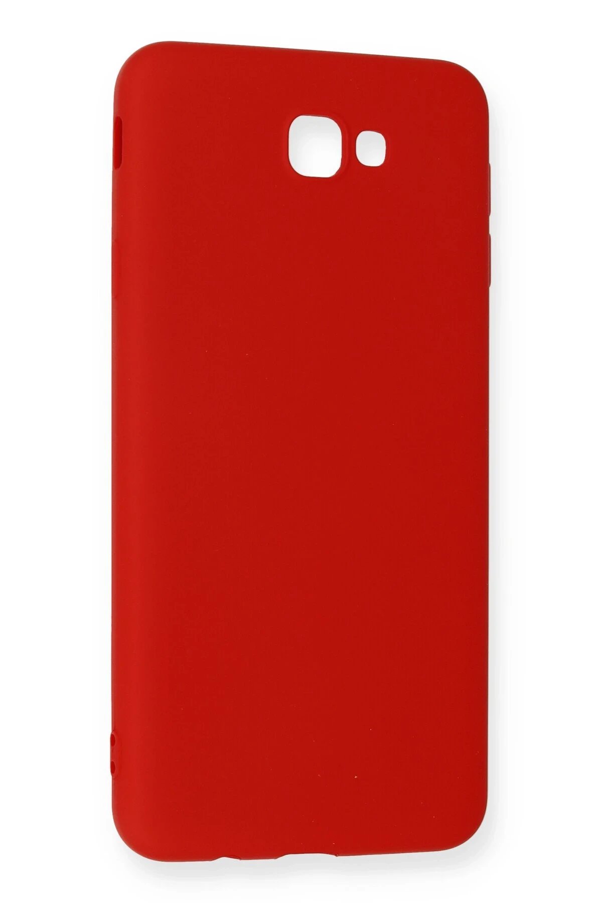 Newface Samsung Galaxy J7 Prime Kılıf Nano içi Kadife Silikon - Kırmızı