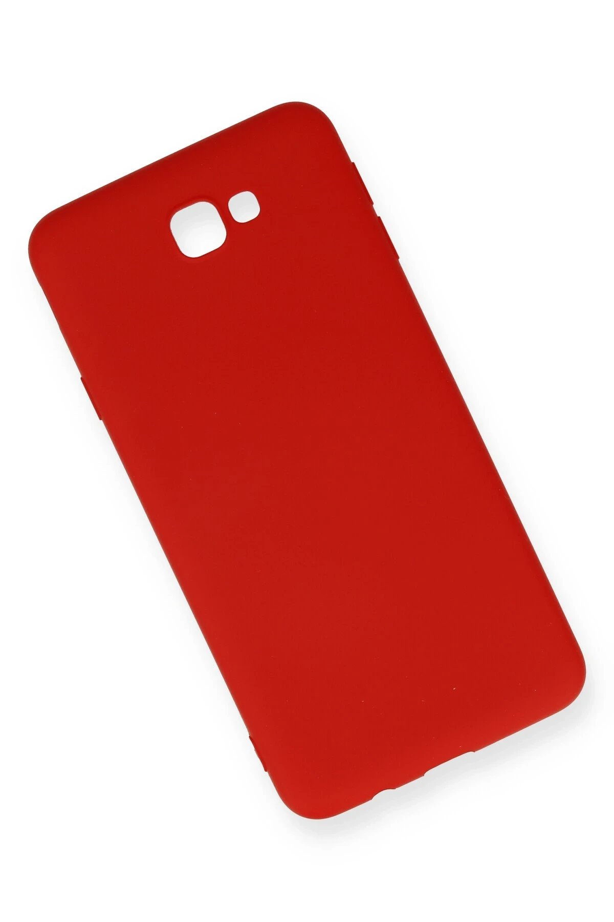 Newface Samsung Galaxy J7 Prime Kılıf Nano içi Kadife Silikon - Kırmızı