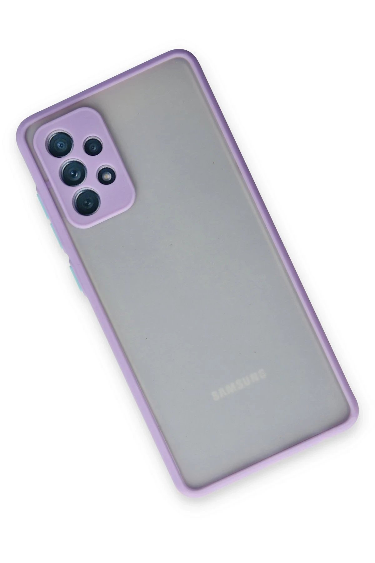 Newface Samsung Galaxy A72 Kılıf Montreal Silikon Kapak - Mor