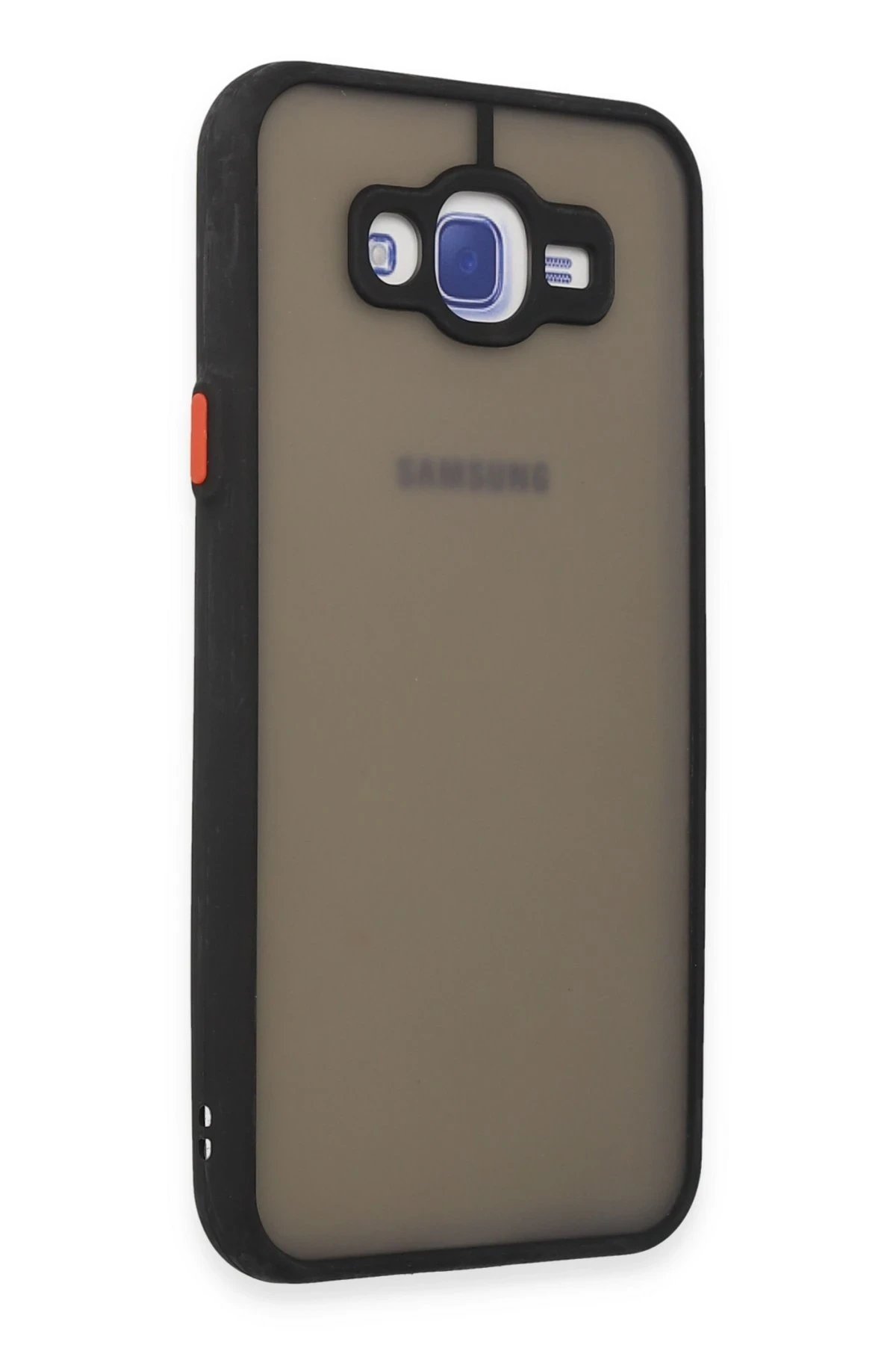 Newface Samsung Galaxy J7 Kılıf Montreal Silikon Kapak - Siyah