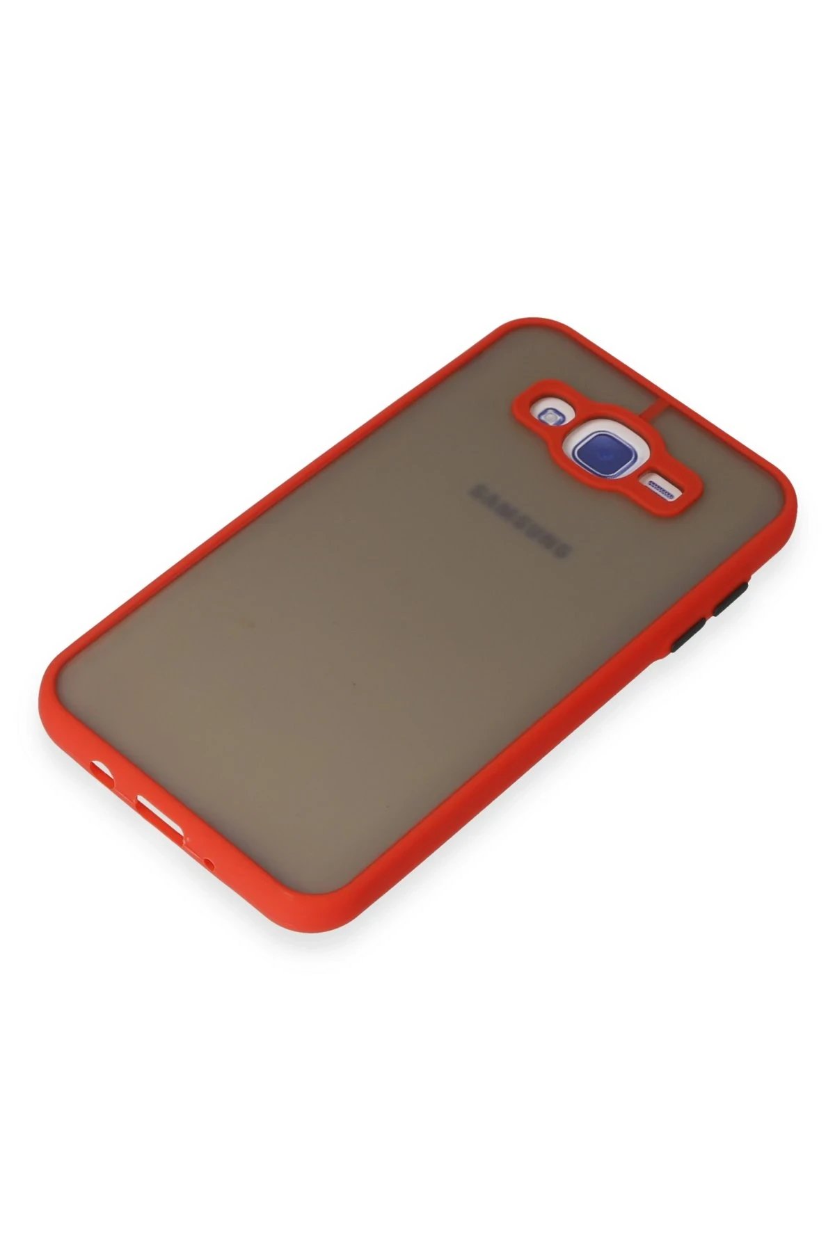 Newface Samsung Galaxy J7 Kılıf Montreal Silikon Kapak - Kırmızı