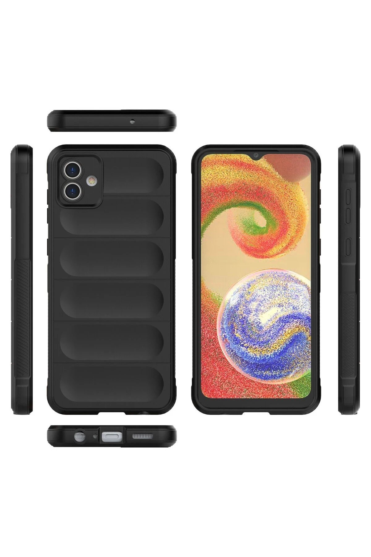 Newface Samsung Galaxy A04E Kılıf Optimum Silikon - Siyah