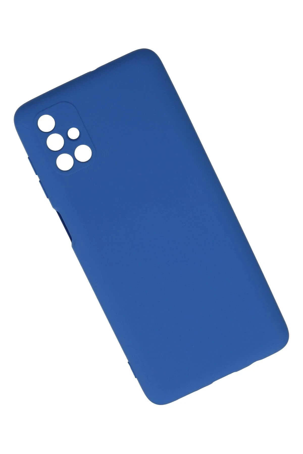 Newface Samsung Galaxy M51 Kılıf Nano içi Kadife Silikon - Mavi