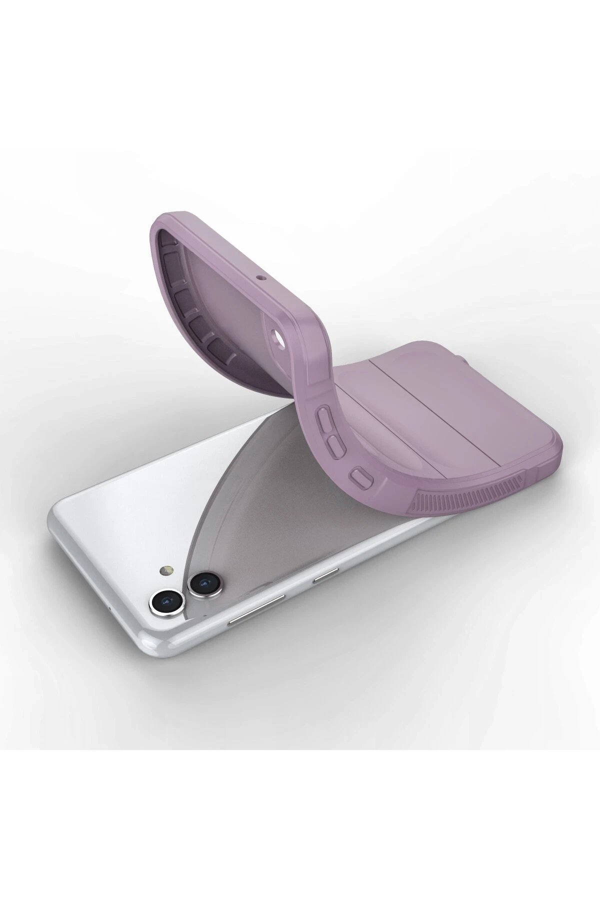 Newface Samsung Galaxy A04E Kılıf Optimum Silikon - Mor