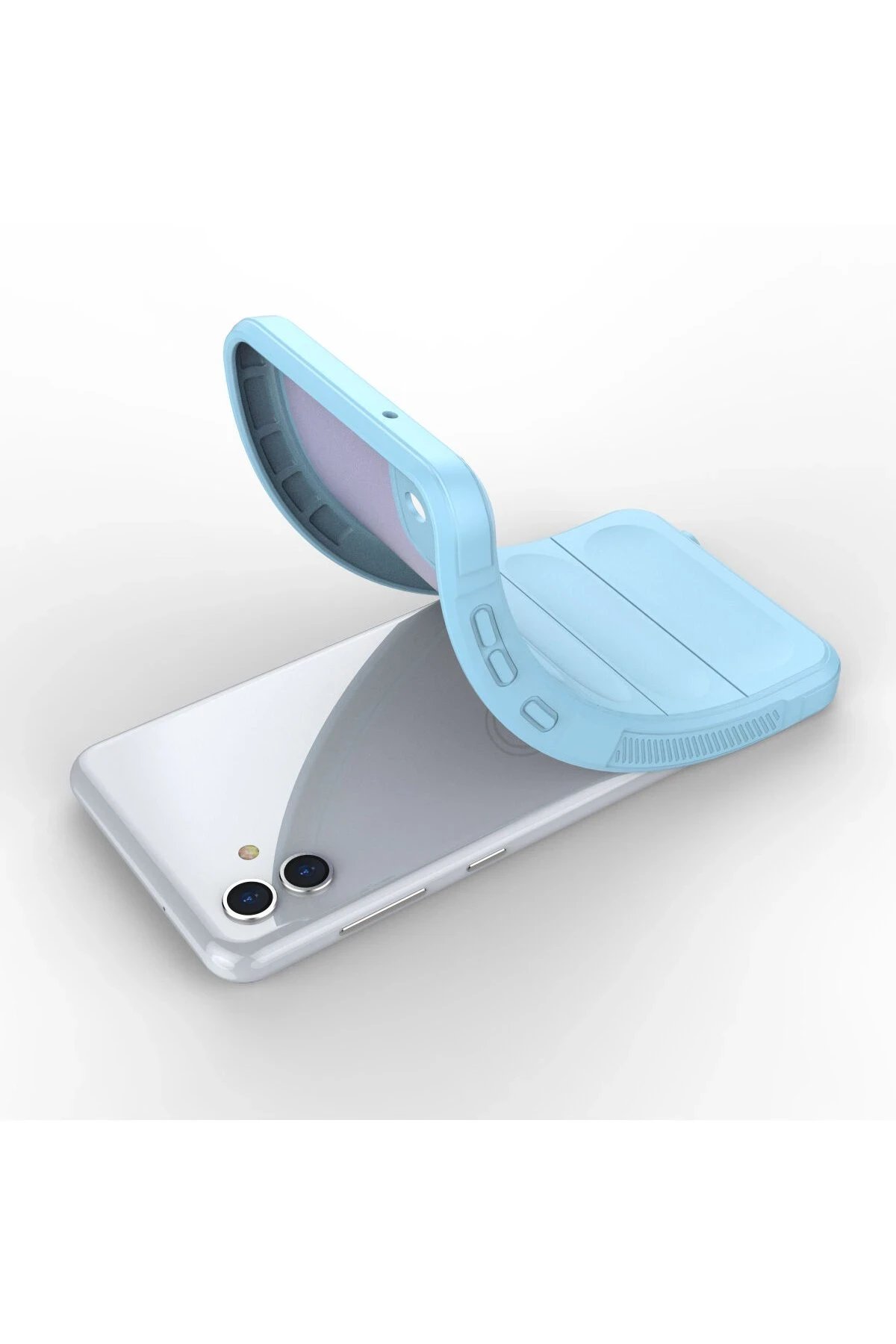 Newface Samsung Galaxy A04E Kılıf Optimum Silikon - Sky Blue