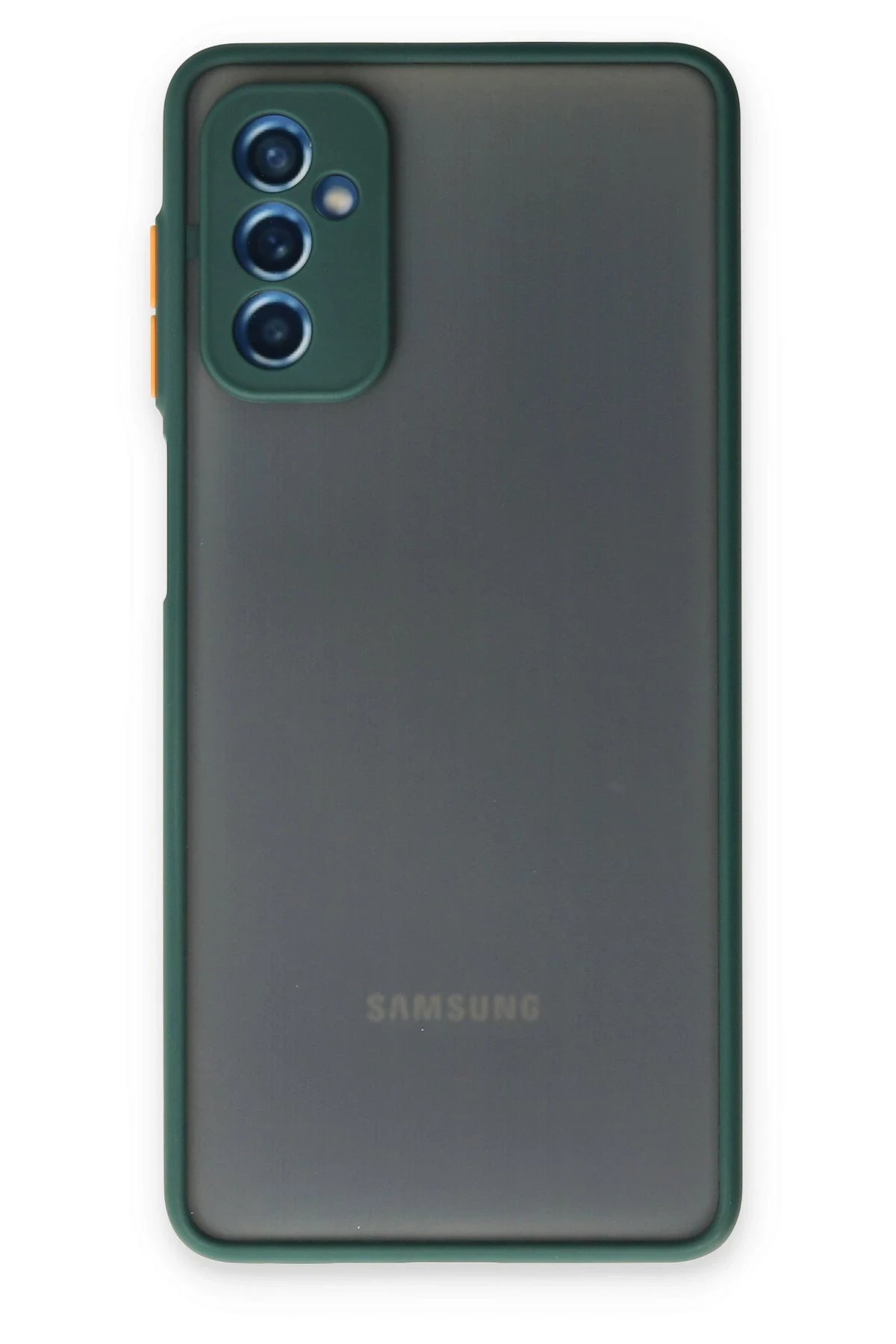 Newface Samsung Galaxy M52 5G Kılıf Montreal Silikon Kapak - Yeşil