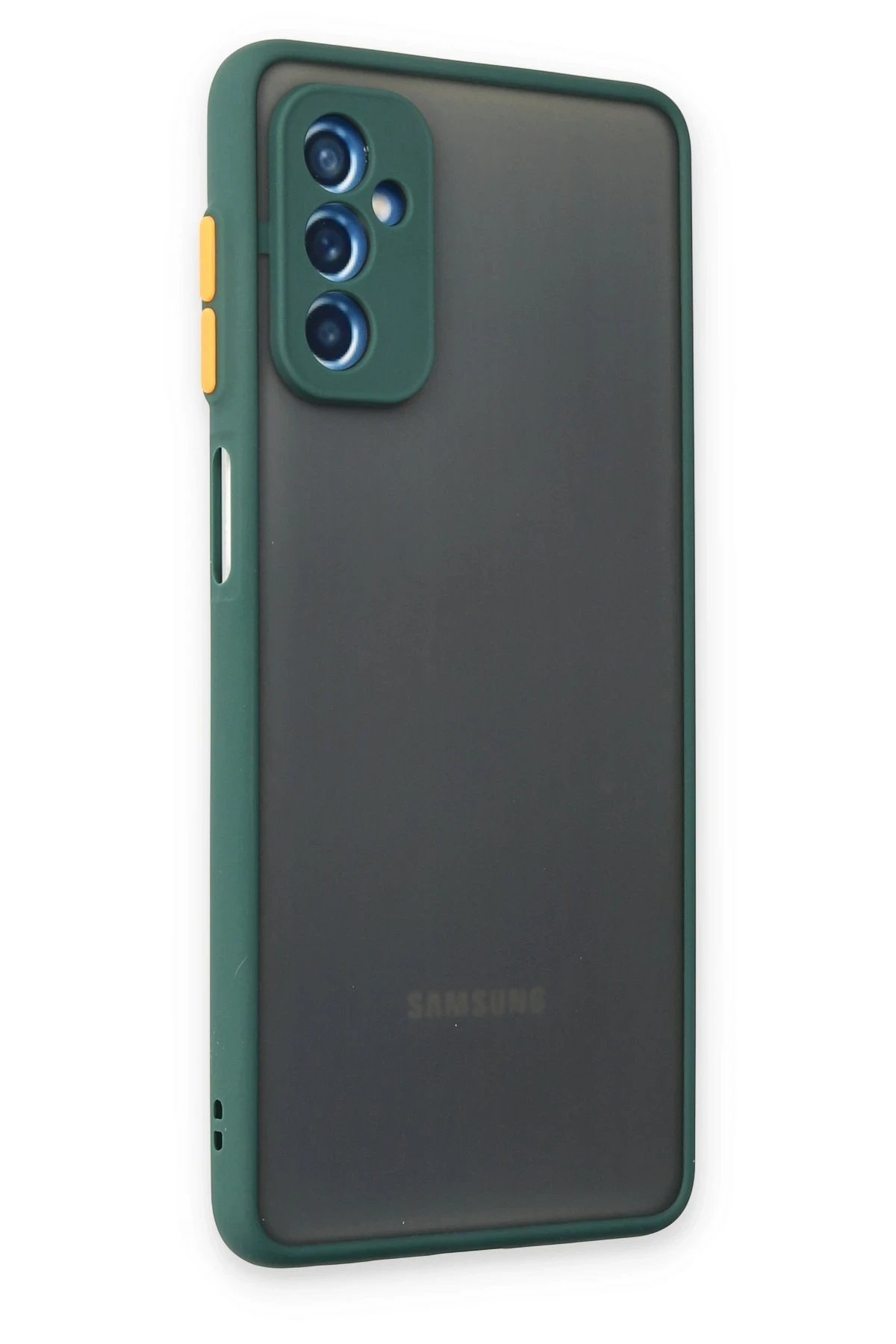 Newface Samsung Galaxy M52 5G Kılıf Montreal Silikon Kapak - Yeşil