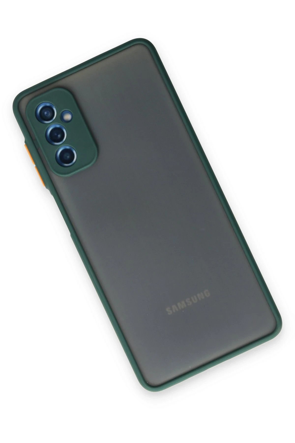 Newface Samsung Galaxy M52 5G Kılıf Montreal Silikon Kapak - Yeşil