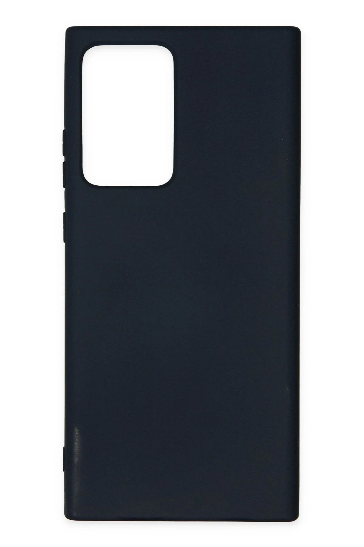 Newface Samsung Galaxy Note 20 Ultra Kılıf Nano içi Kadife Silikon - Lacivert