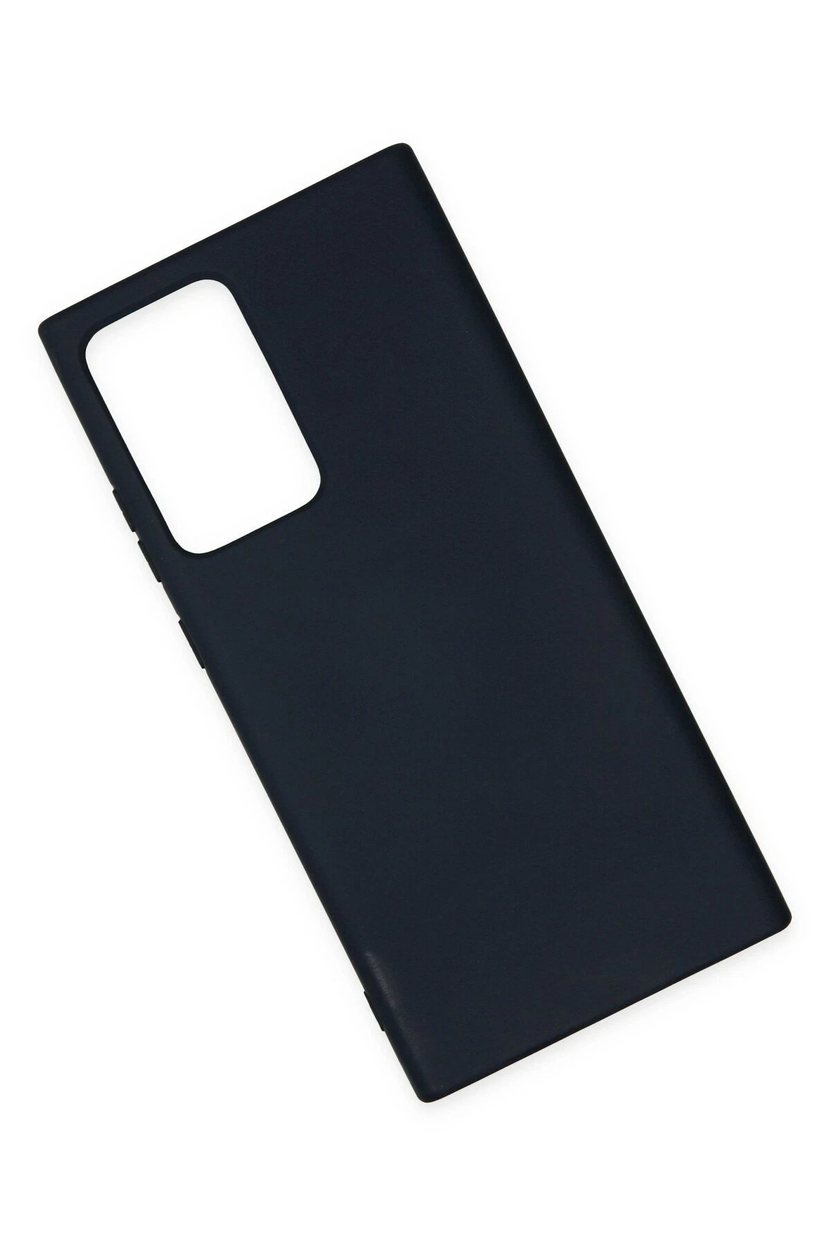 Newface Samsung Galaxy Note 20 Ultra Kılıf Nano içi Kadife Silikon - Lacivert